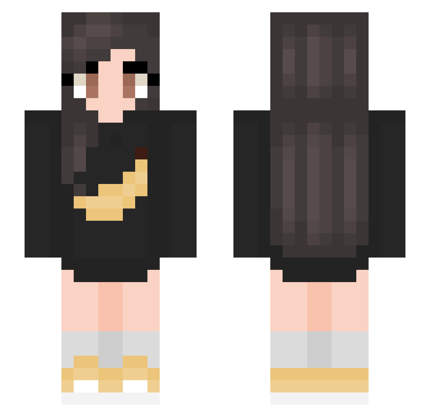 banana0423 Minecraft skin, front and back view