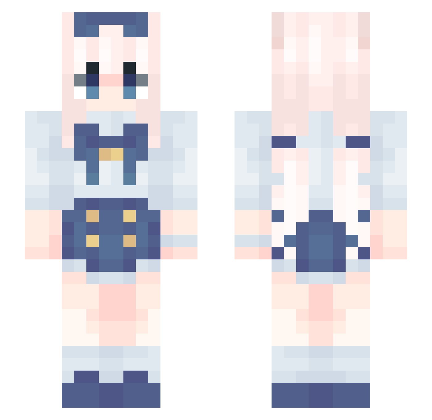 RabiAnani Minecraft skin, front and back view