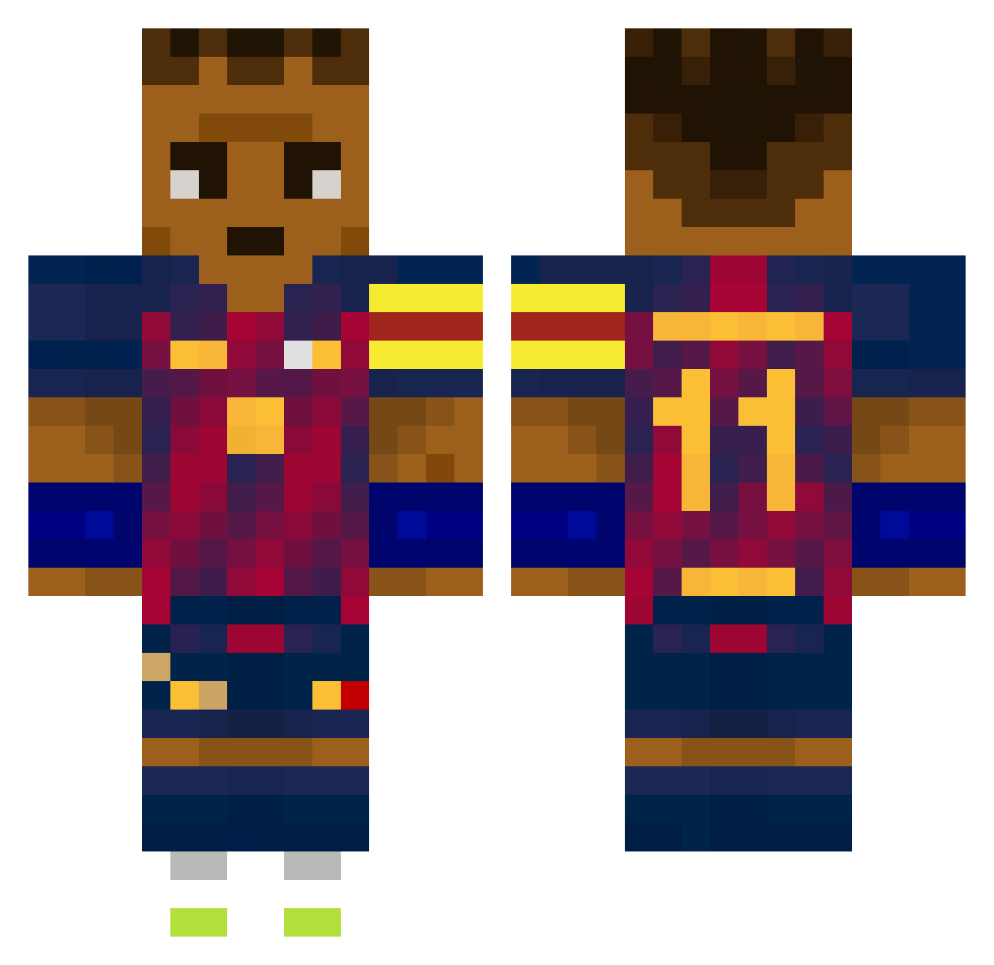 Salomonada Minecraft skin, front and back view