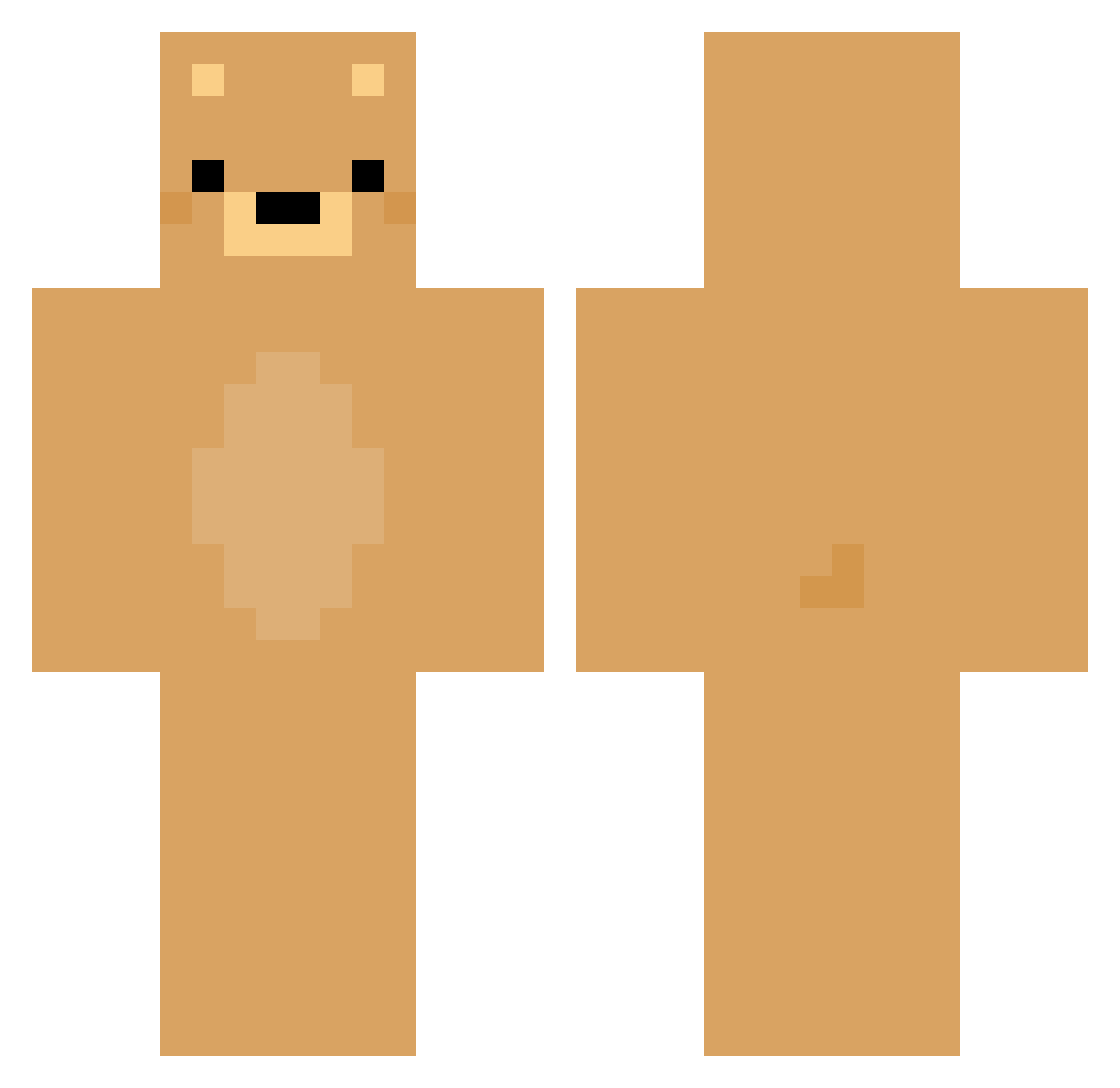Switch587 Minecraft skin, front and back view