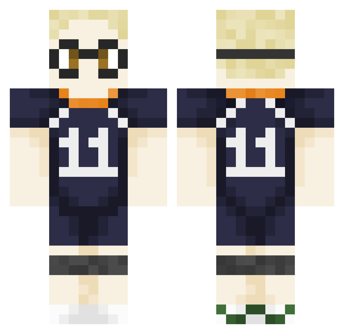 Alex_Labby Minecraft skin, front and back view