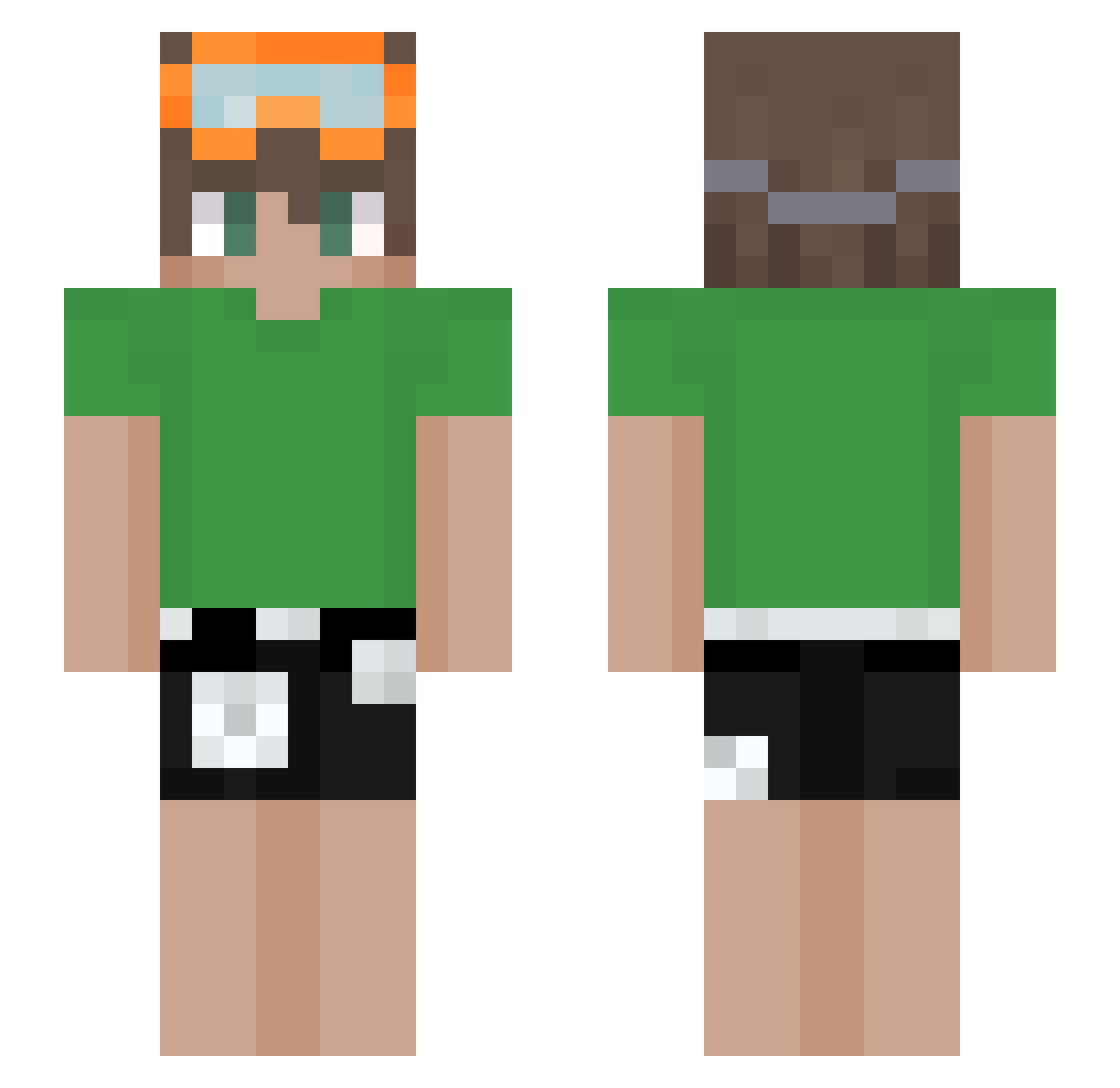 LUKAS5387 Minecraft skin, front and back view
