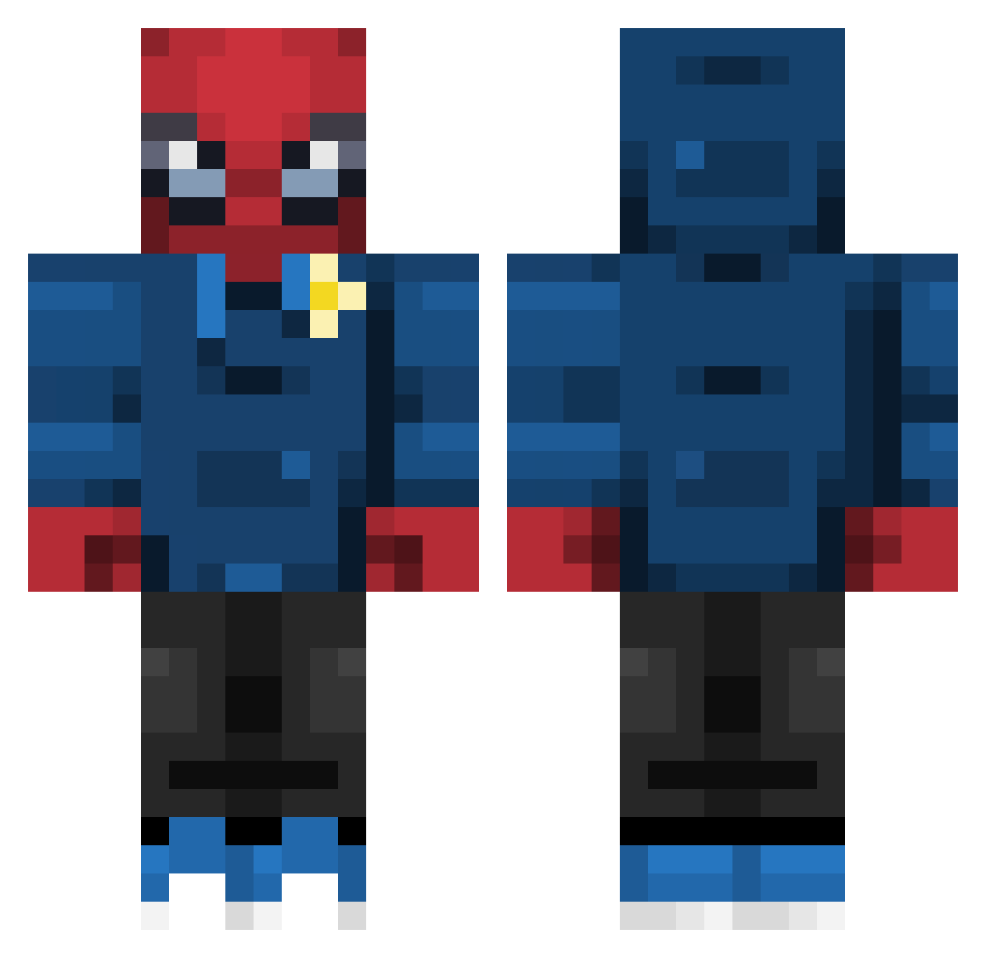 PolarBer____ Minecraft skin, front and back view