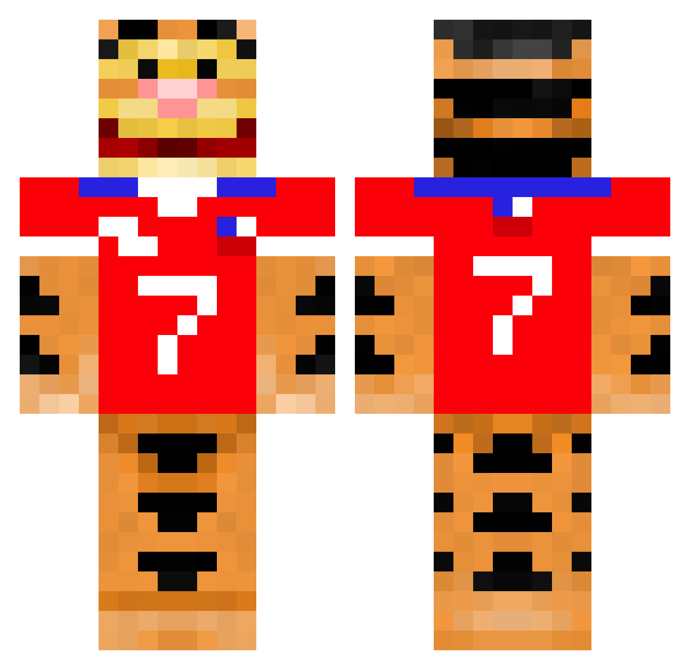 JJO_MC Minecraft skin, front and back view