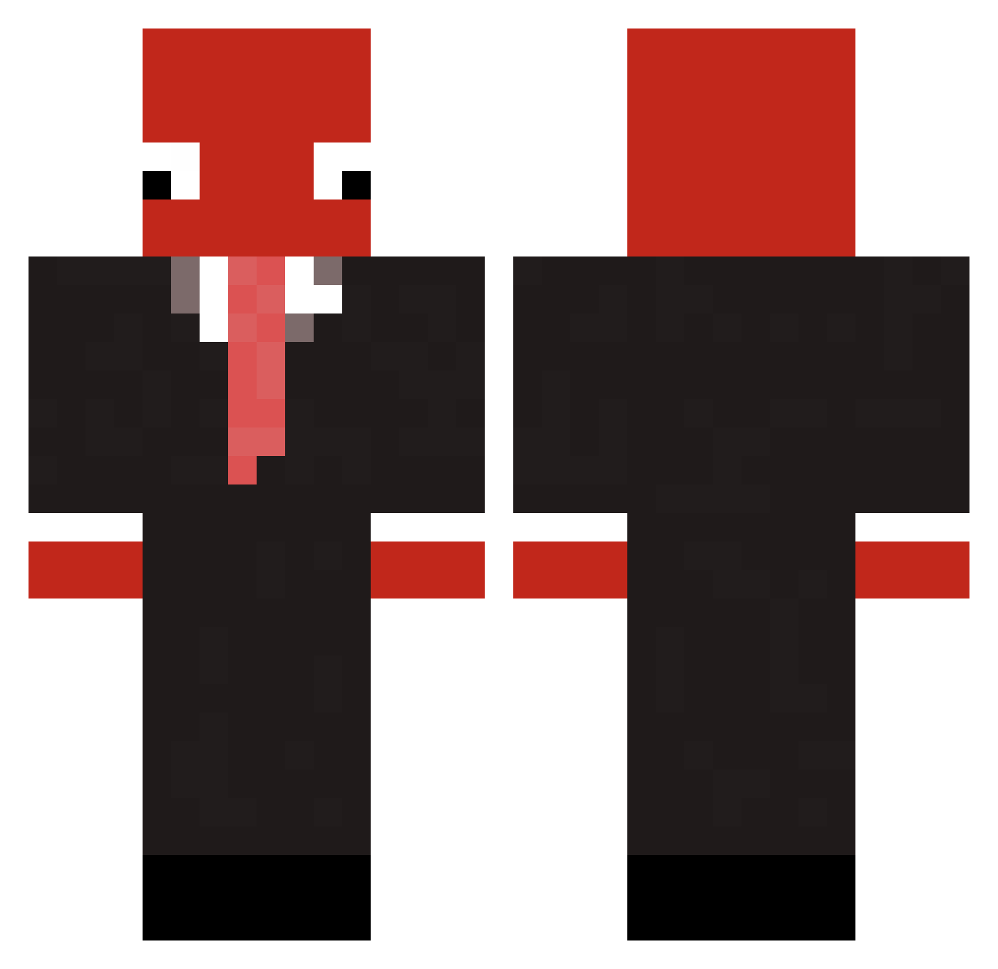 emo_marshall Minecraft skin, front and back view