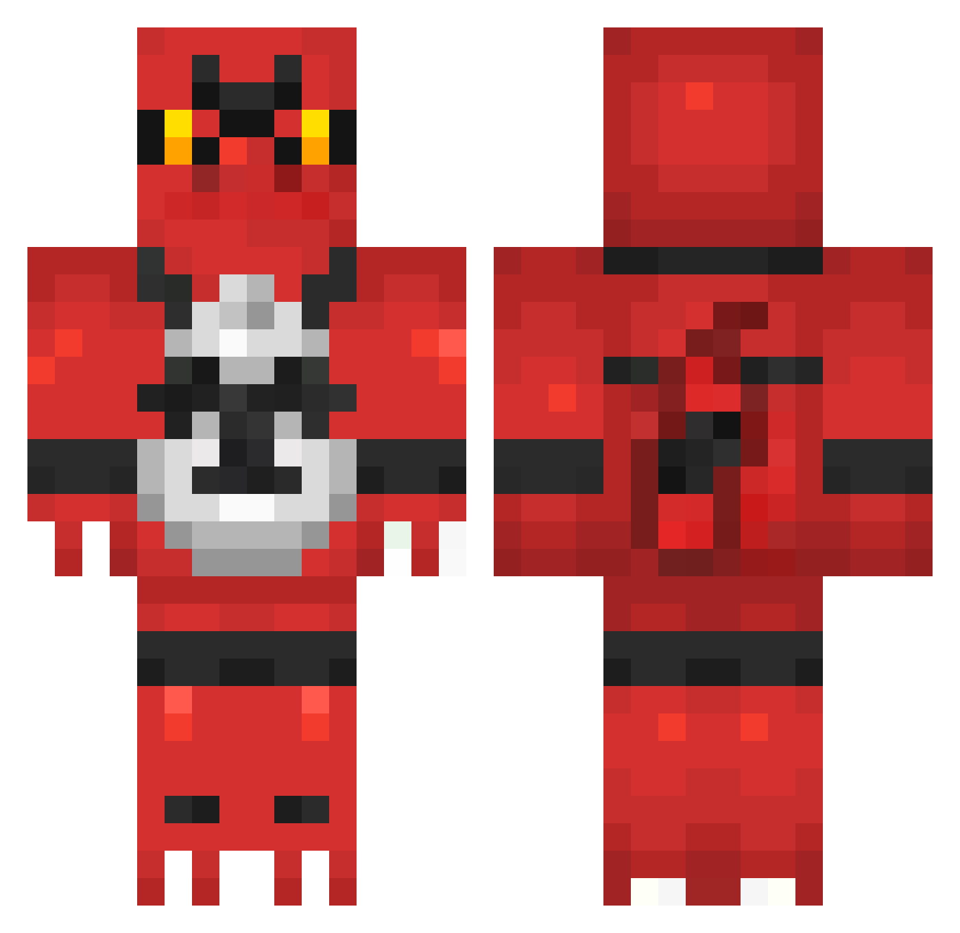 Dtaucei Minecraft skin, front and back view