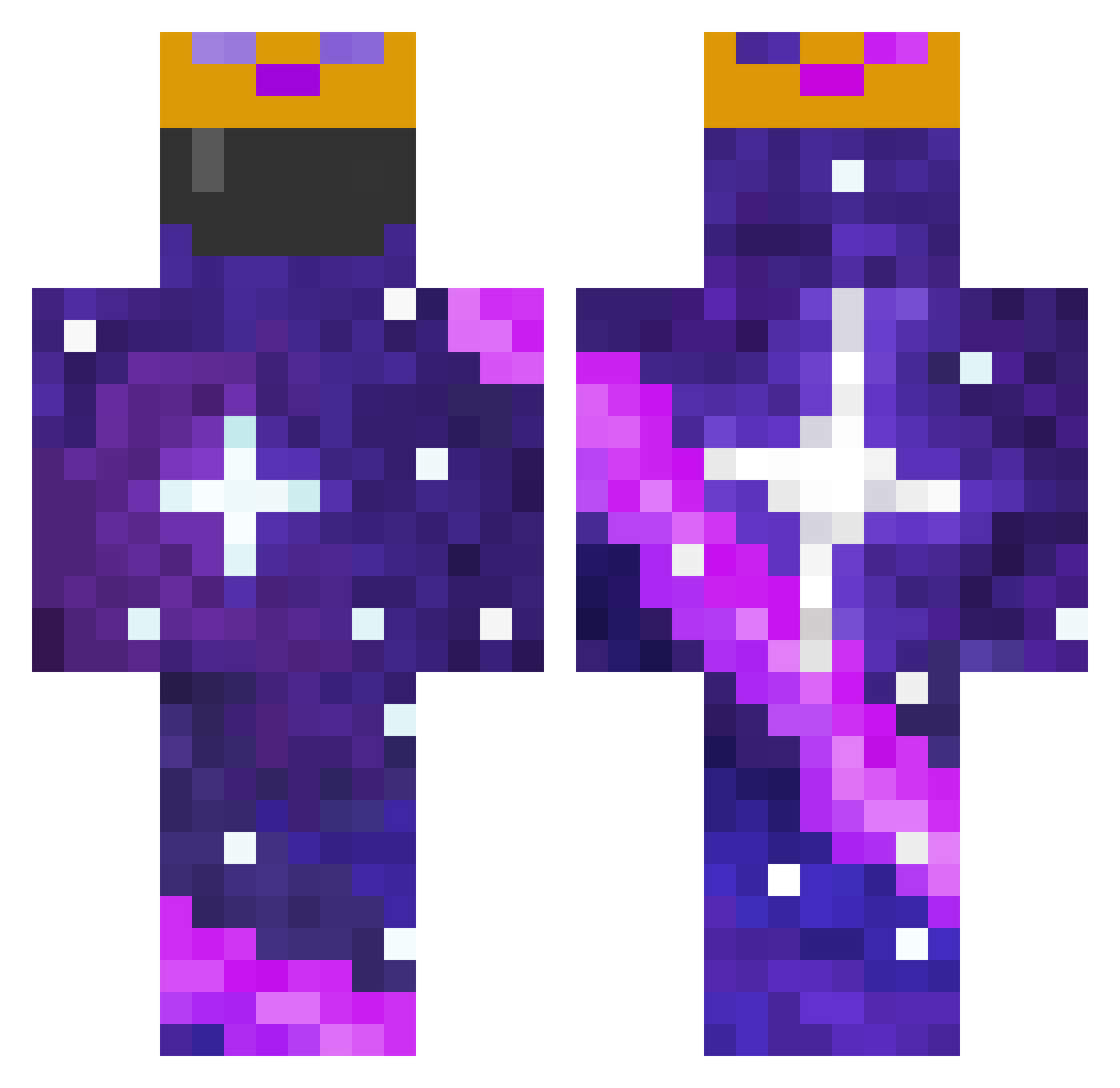 Simply_Just_Me Minecraft skin, front and back view