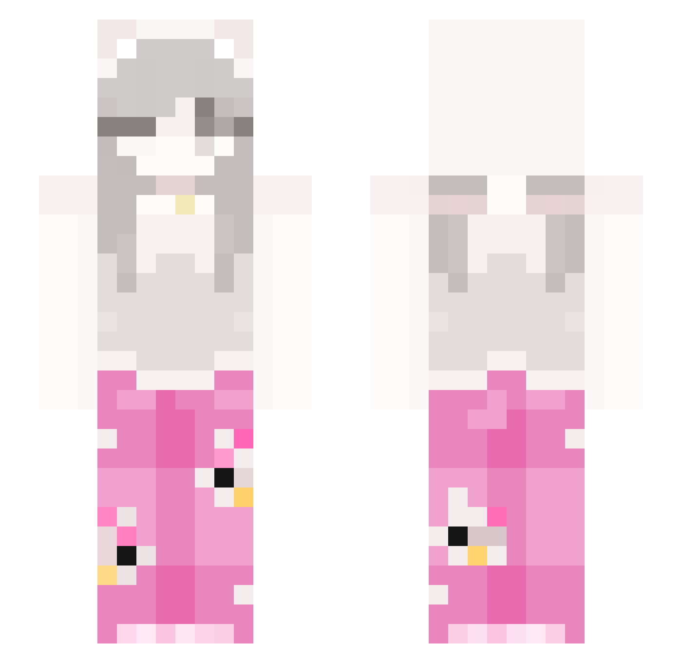 Sky_fs Minecraft skin, front and back view