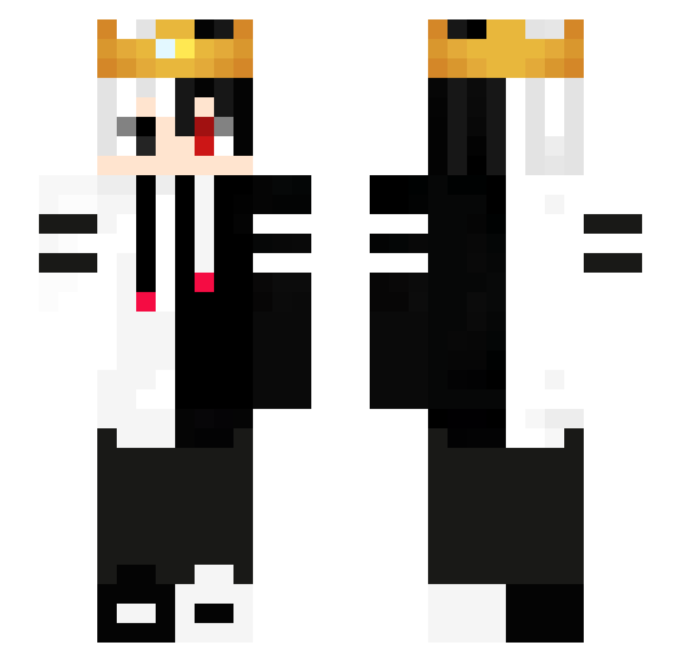 mirxyz1004 Minecraft skin, front and back view