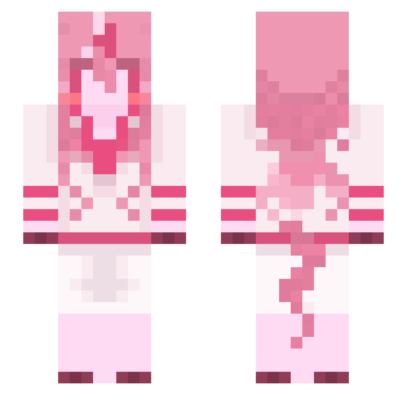 zweihandler Minecraft skin, front and back view