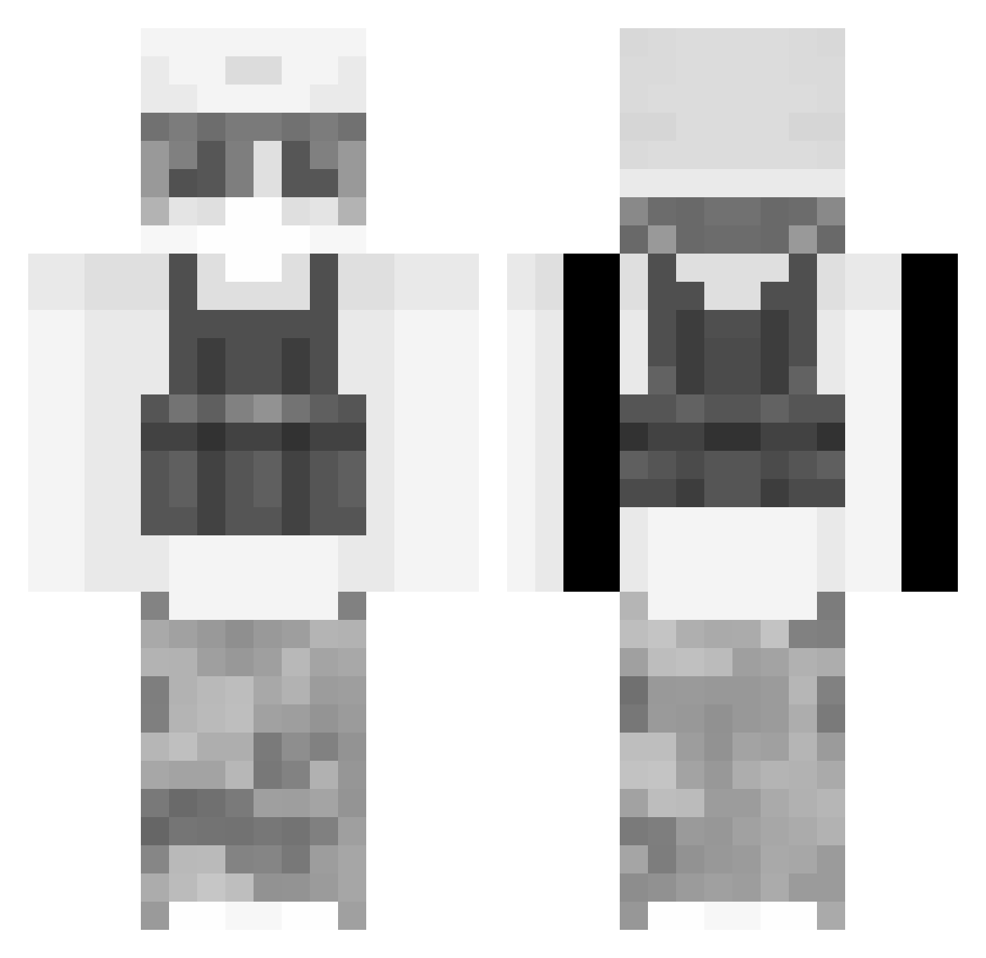 TaroCat1999 Minecraft skin, front and back view