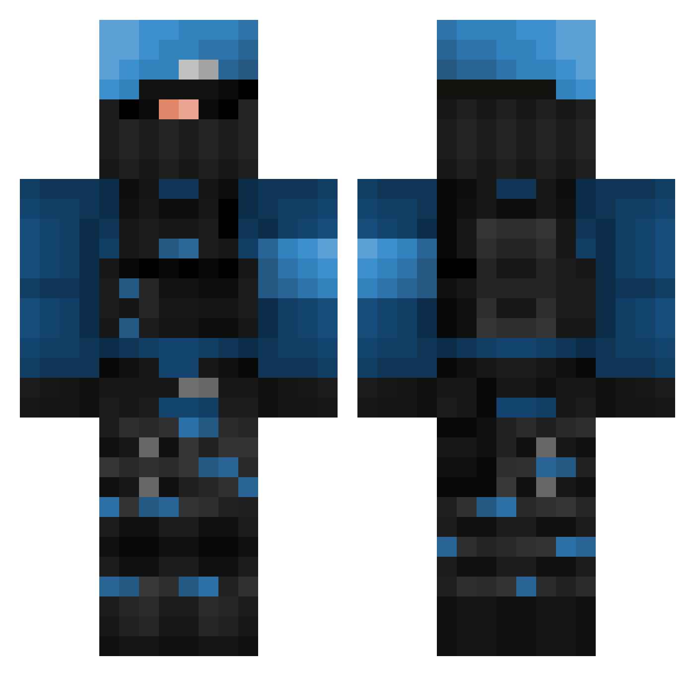 polishguy143 Minecraft skin, front and back view
