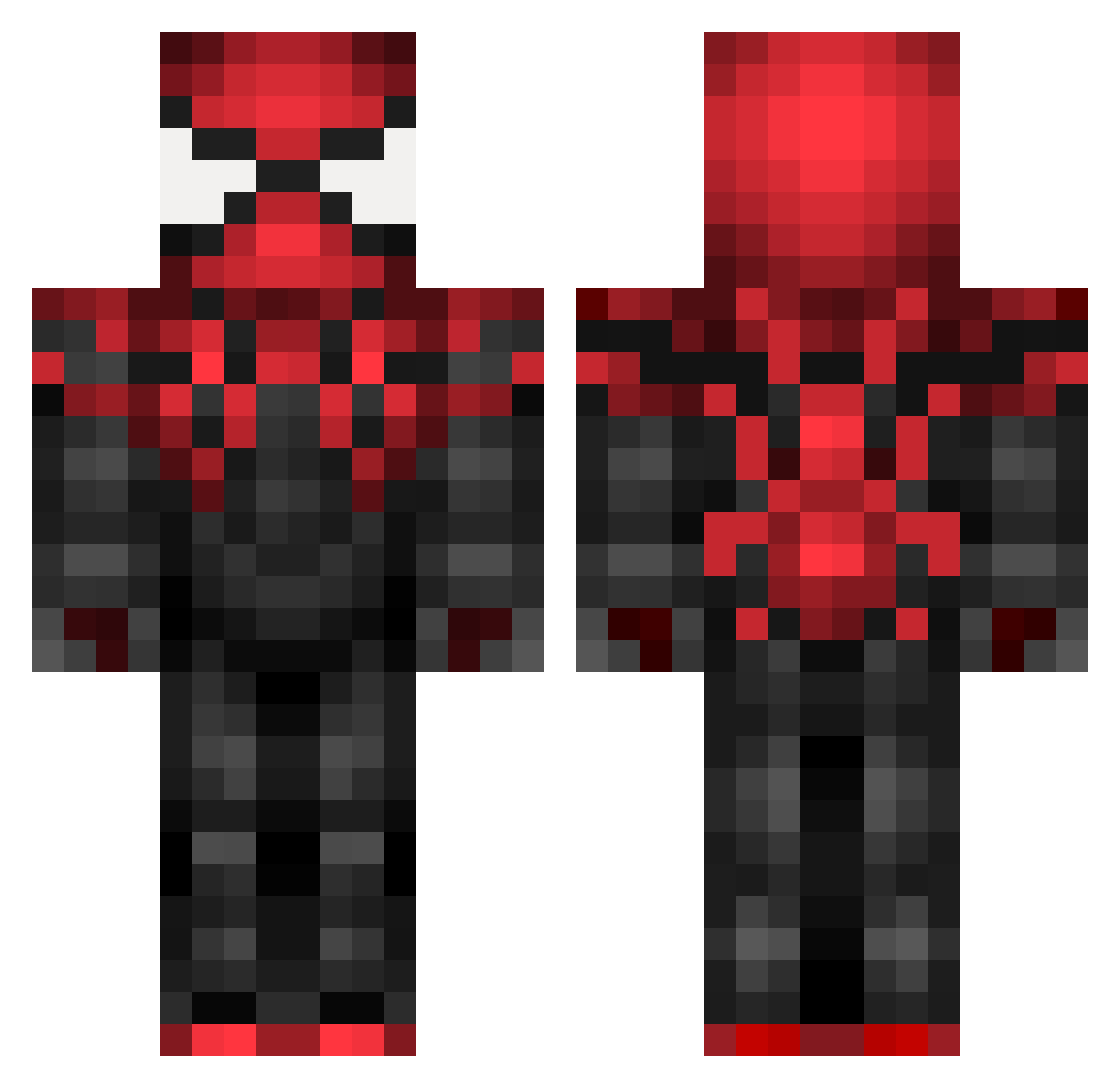 mrbob2014 Minecraft skin, front and back view