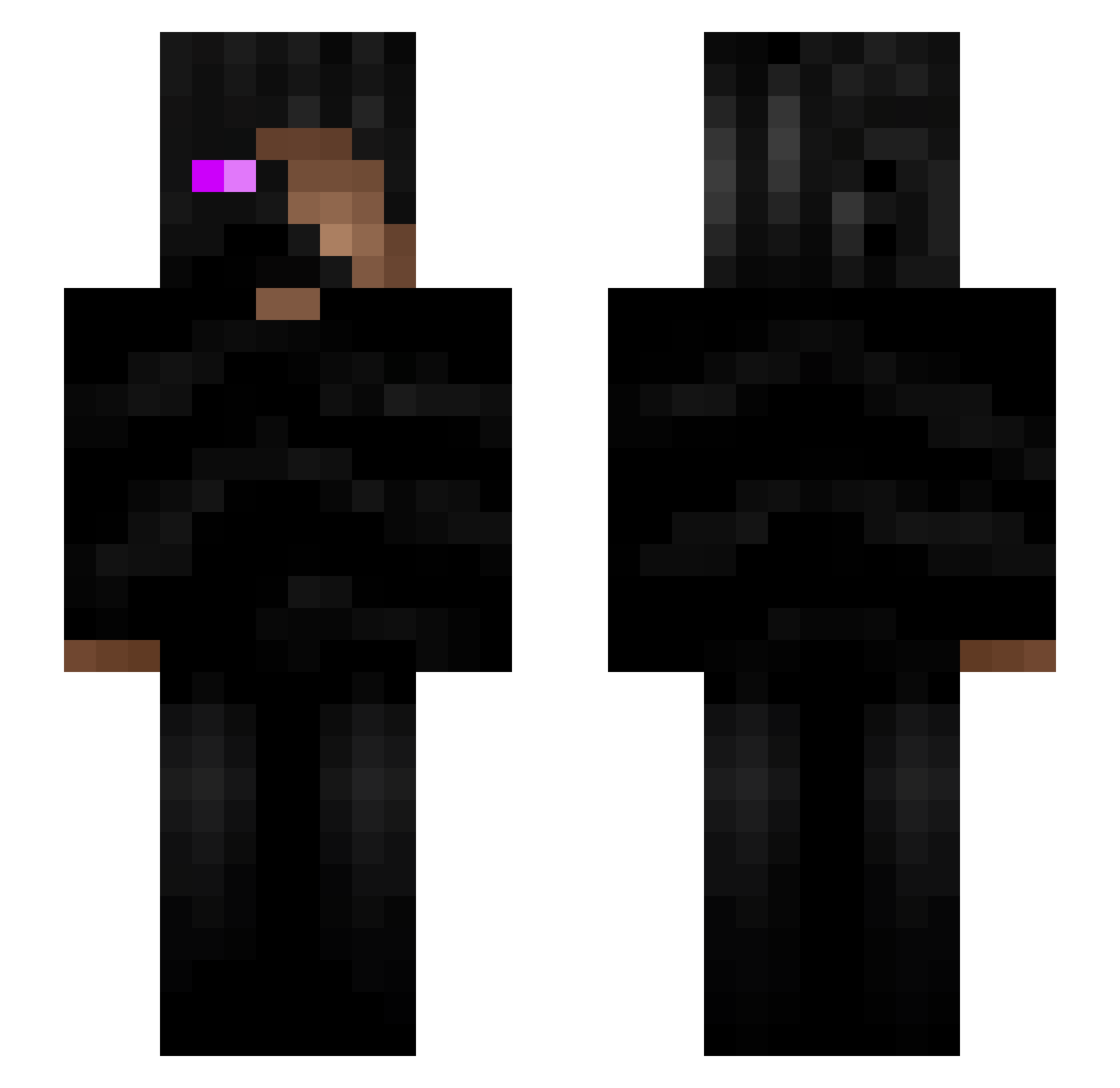 Kreta Minecraft skin, front and back view