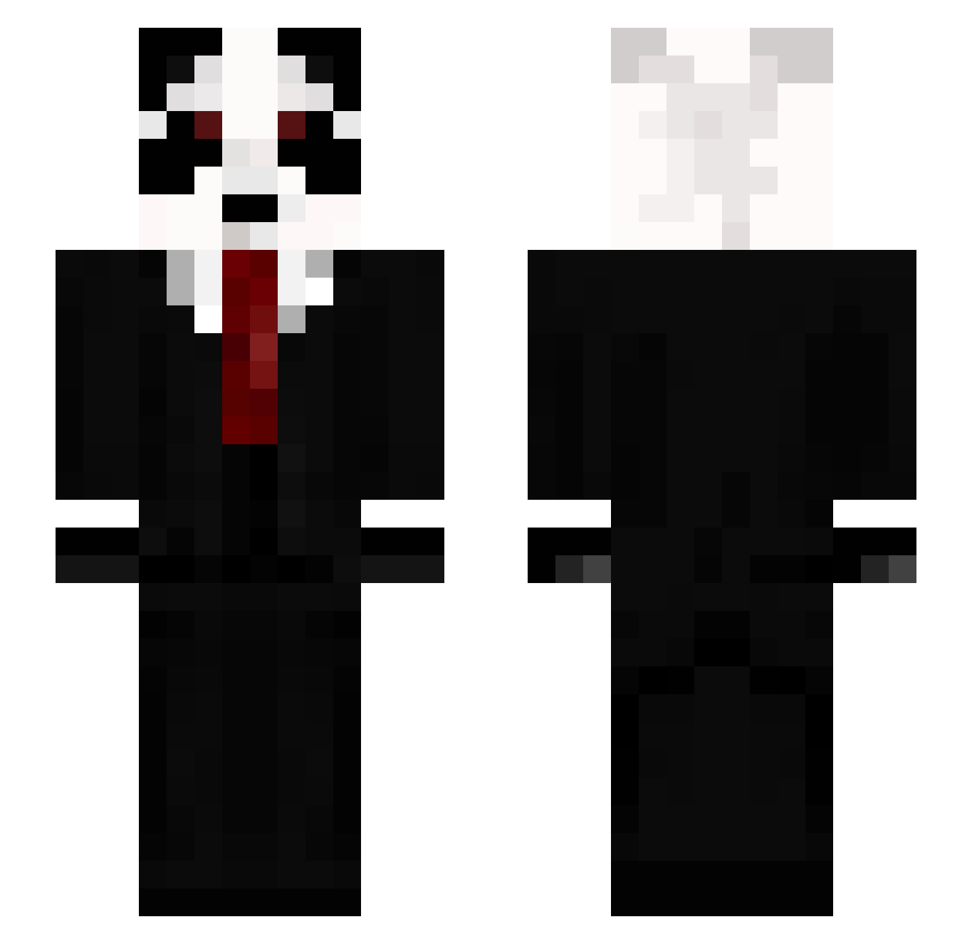 X_Lucifer_D Minecraft skin, front and back view