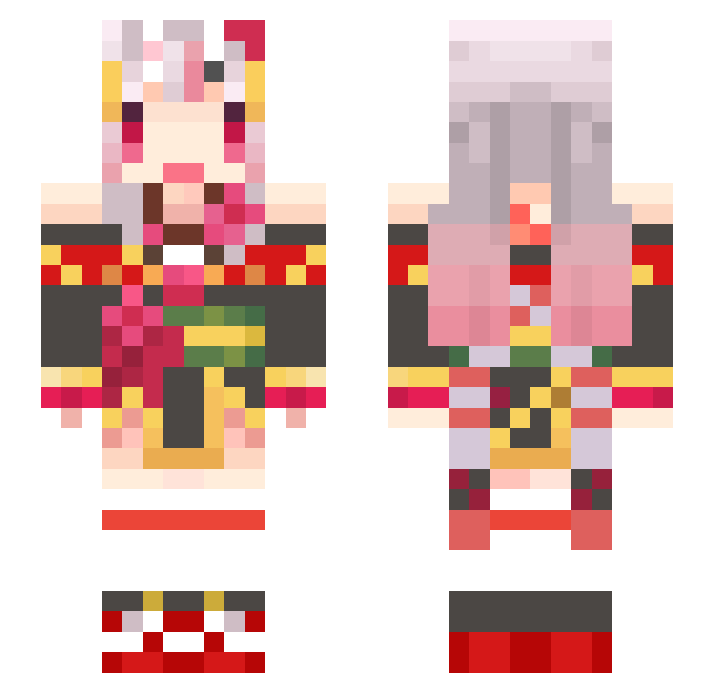 erben_st_MC Minecraft skin, front and back view