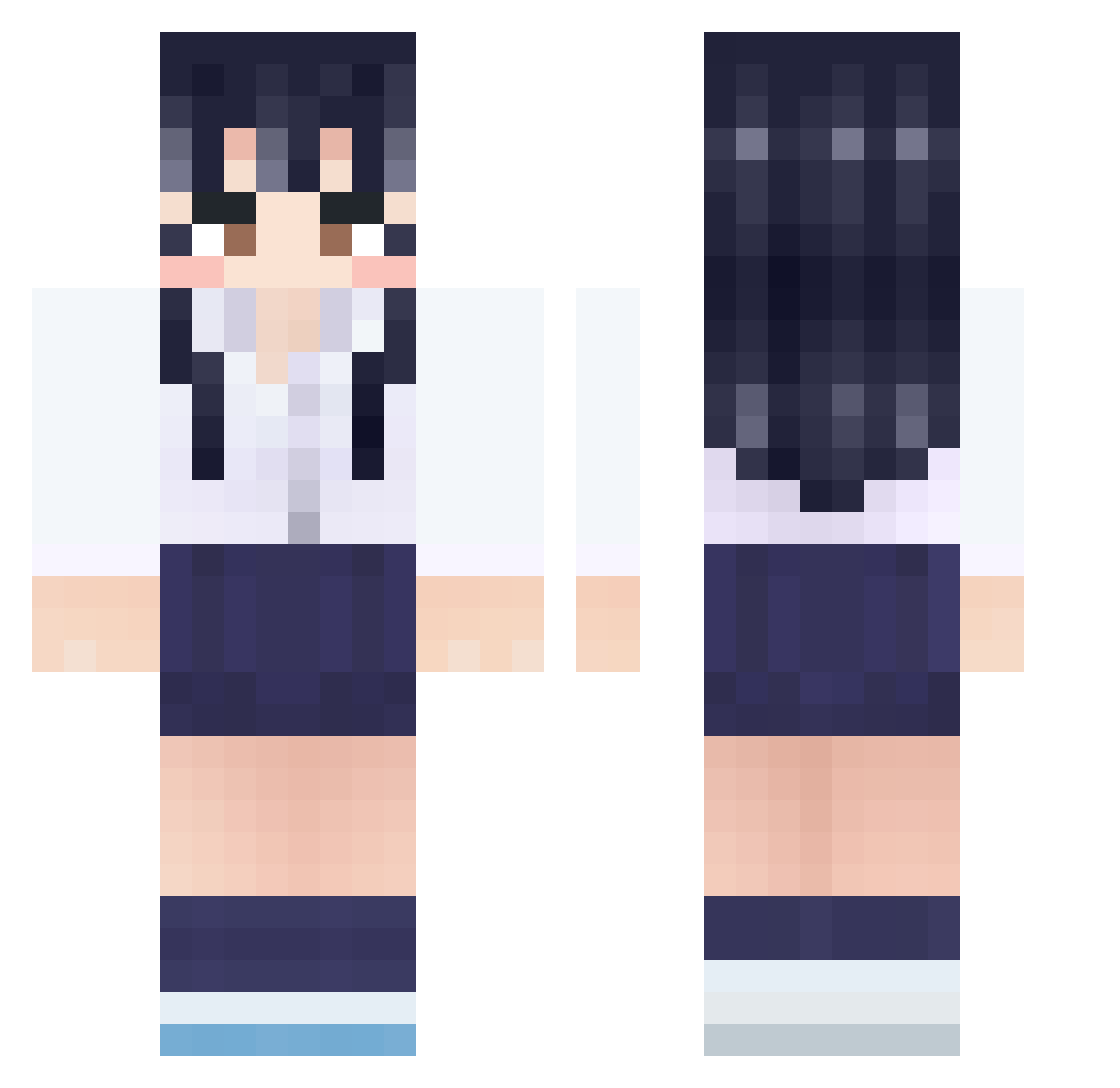 kgs2097 Minecraft skin, front and back view