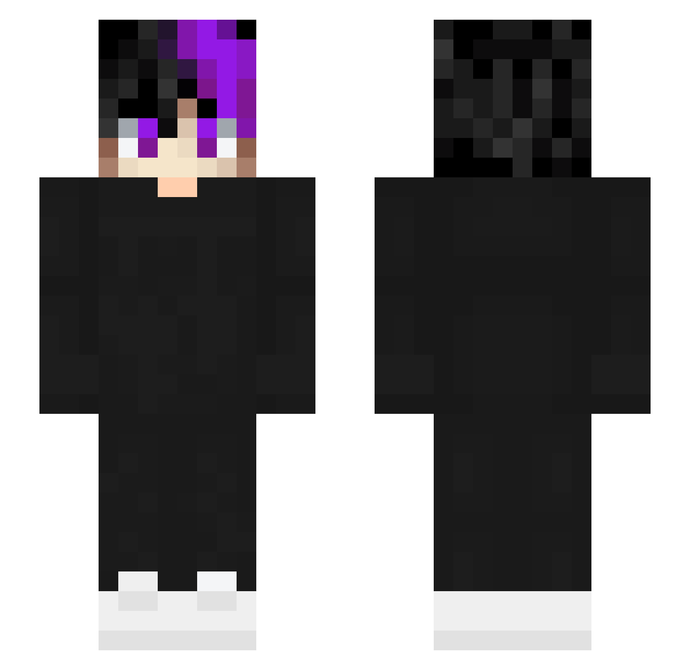 StDani Minecraft skin, front and back view