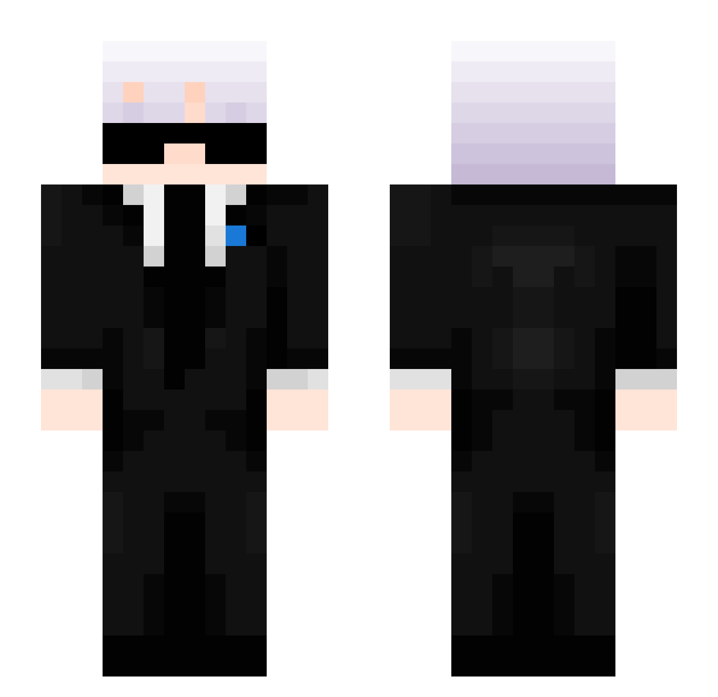 Eduardito234 Minecraft skin, front and back view