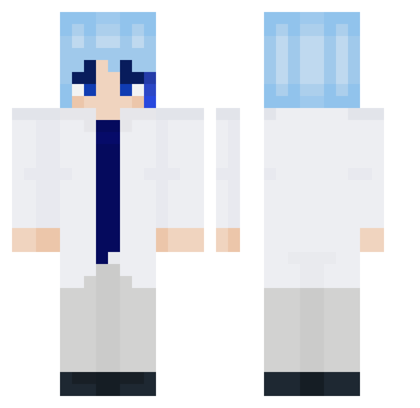 Soldier5956 Minecraft skin, front and back view
