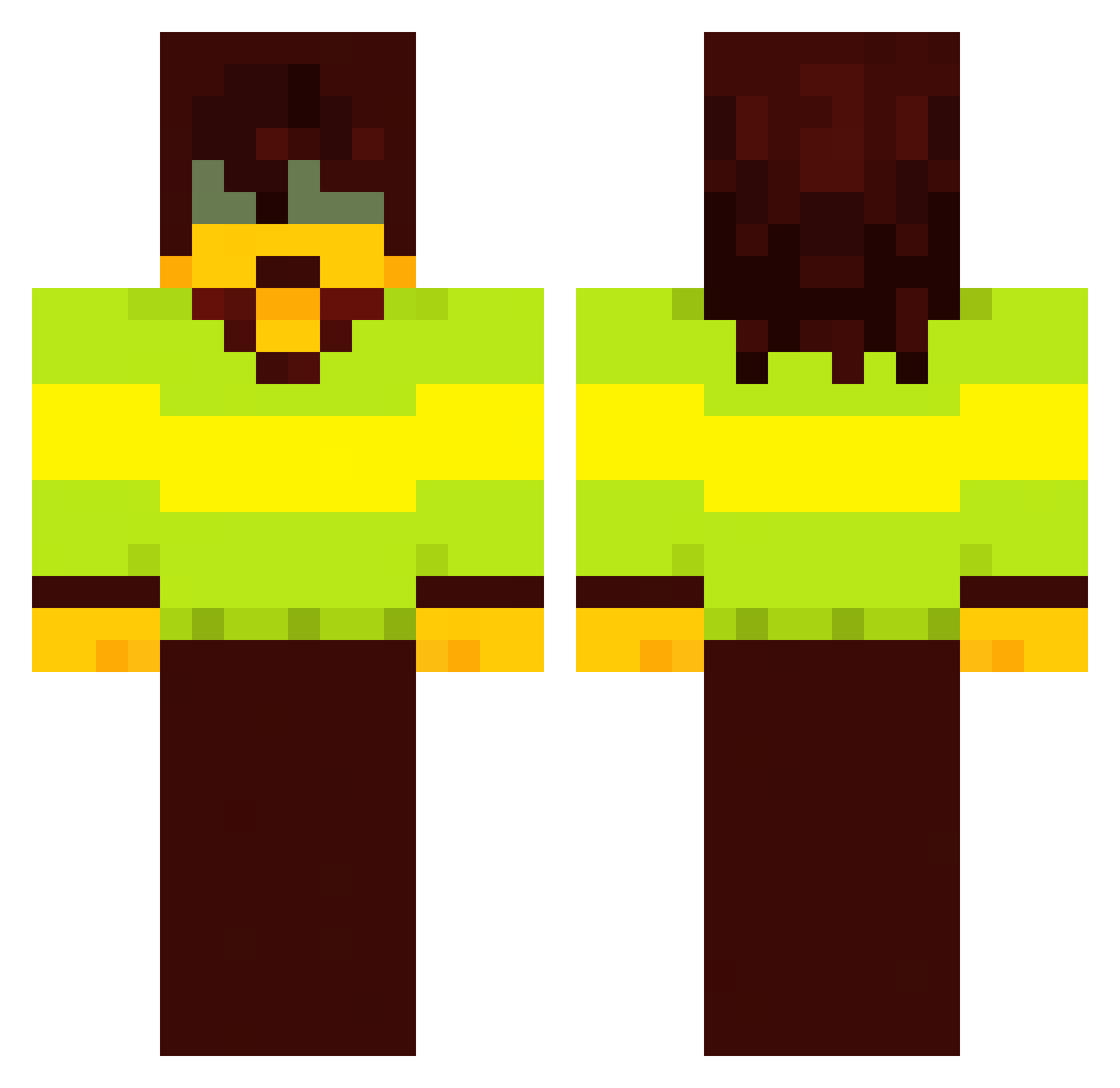 s4ilormango Minecraft skin, front and back view