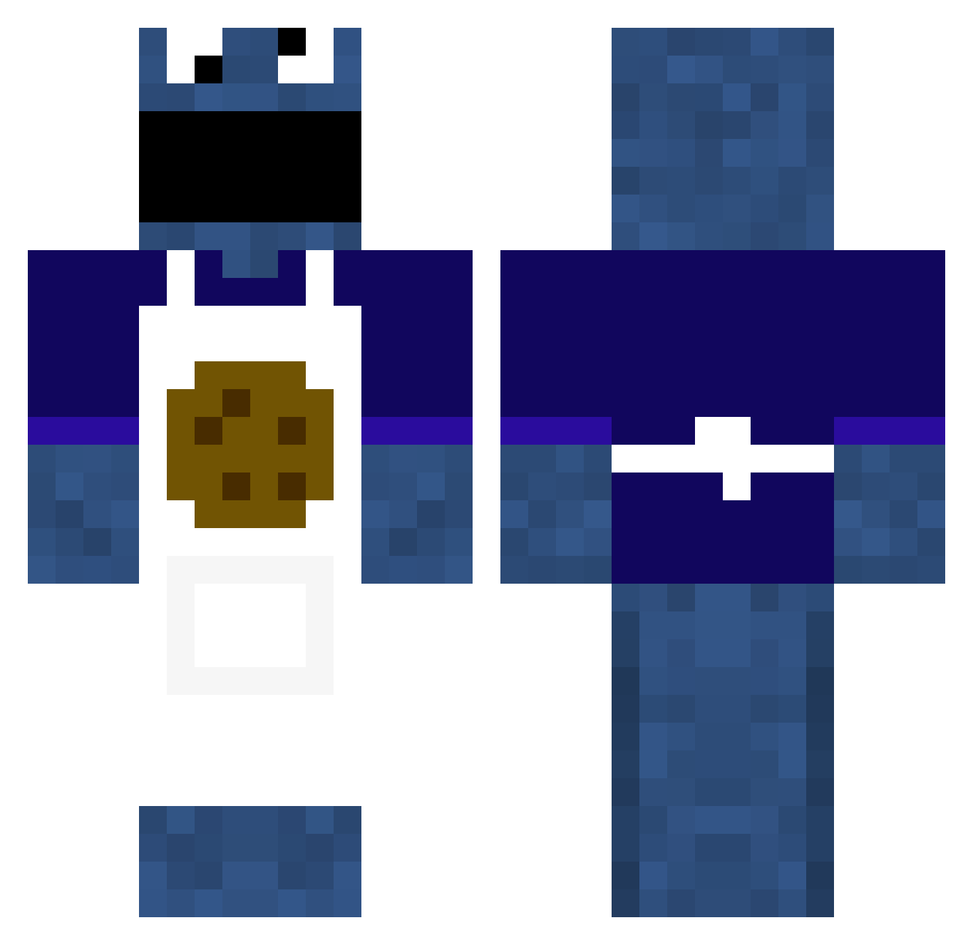 STEPSI5 Minecraft skin, front and back view