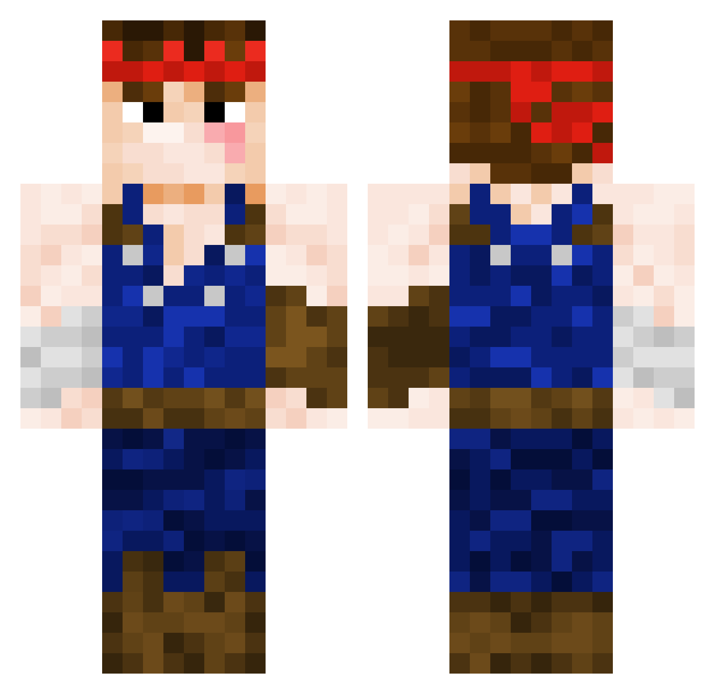 KylianDigDeep Minecraft skin, front and back view