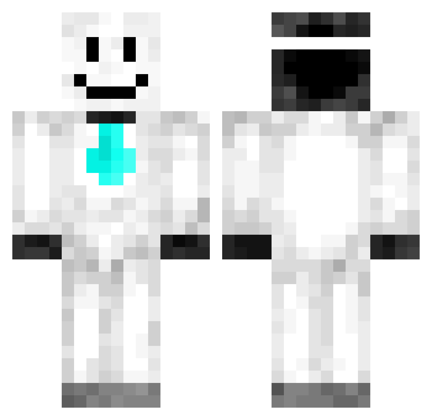 superkg9898 Minecraft skin, front and back view