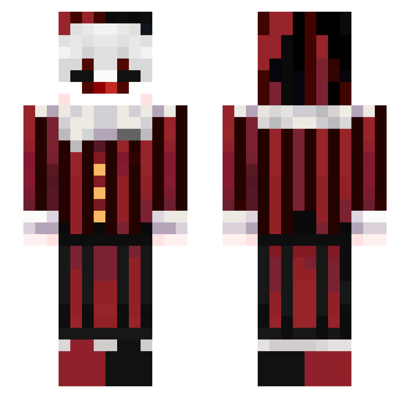 demo6767667 Minecraft skin, front and back view