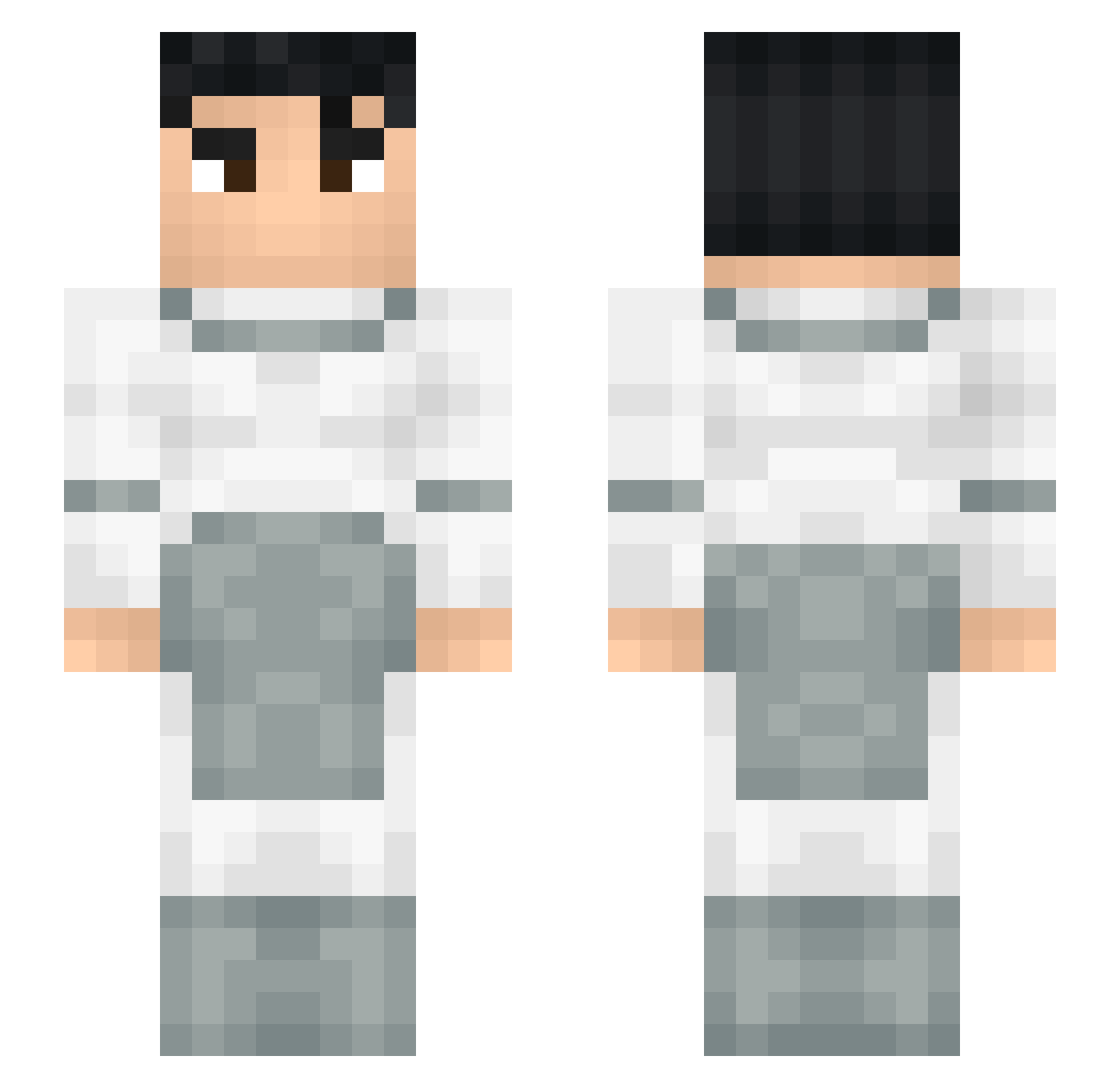 ugursuzenes Minecraft skin, front and back view