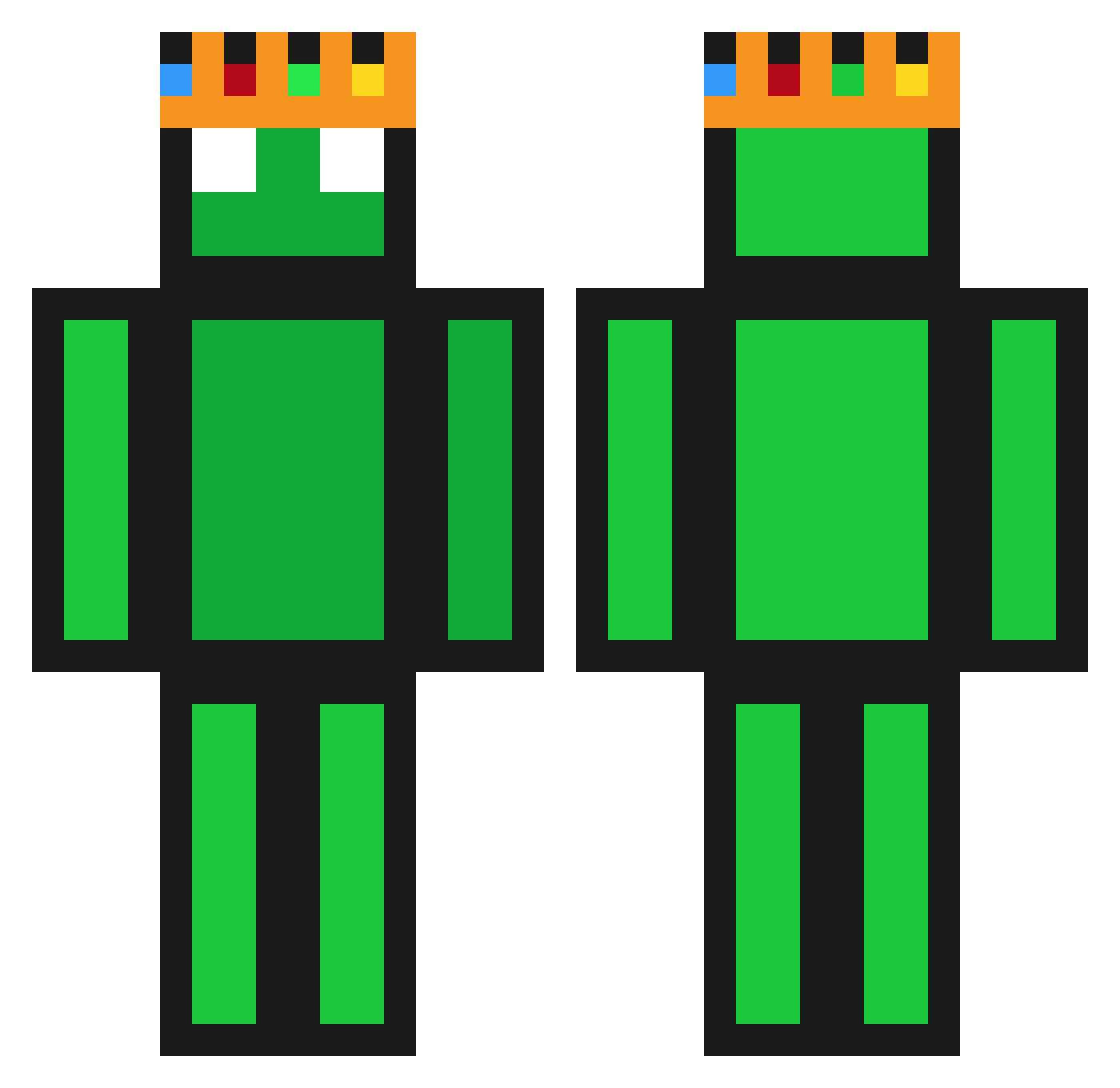 __ItsB3N Minecraft skin, front and back view