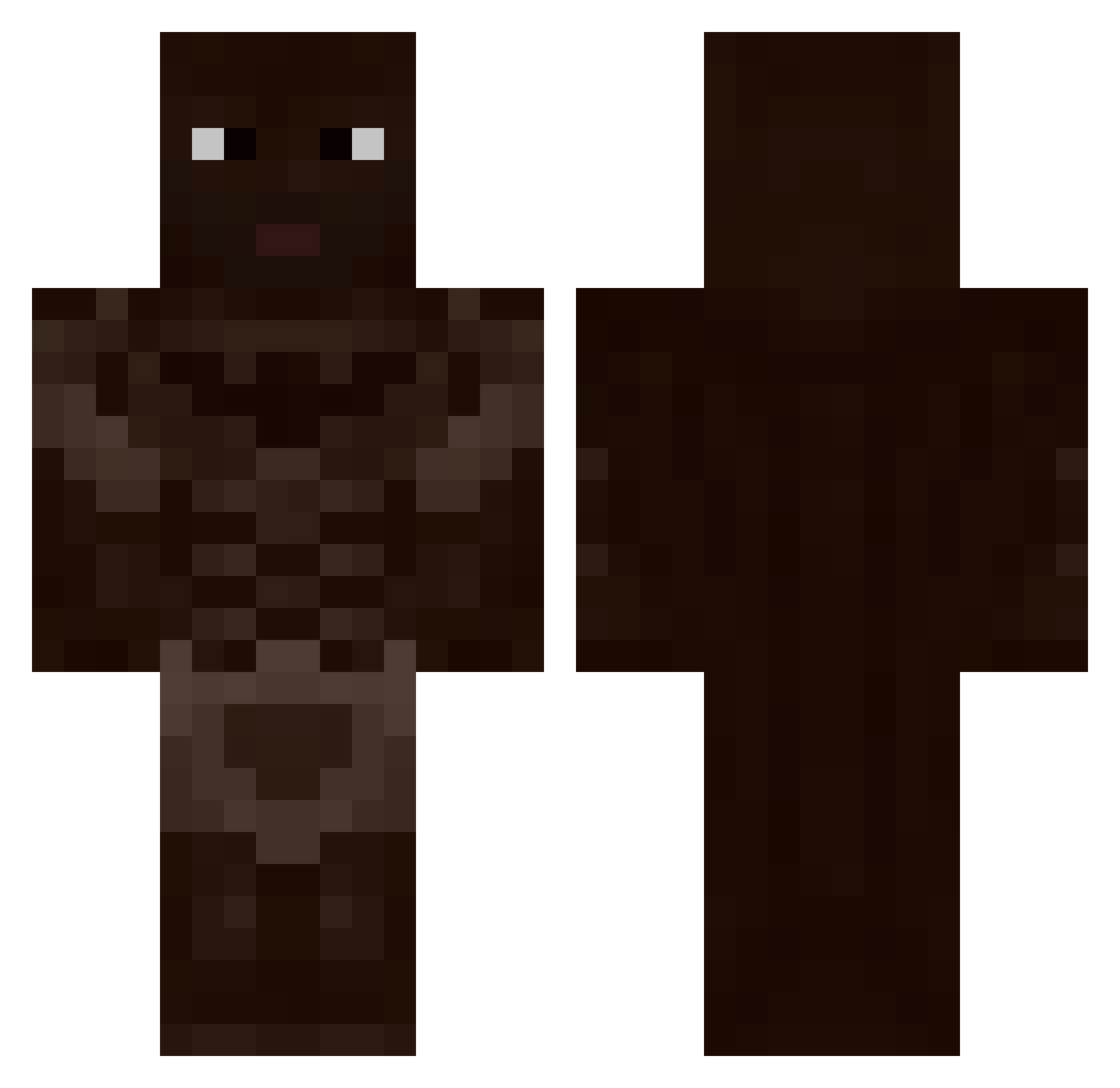 tiaj0 Minecraft skin, front and back view