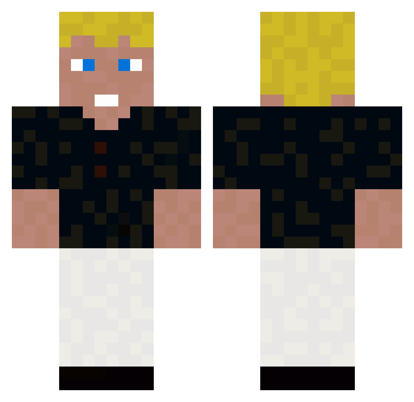 Rollo14 Minecraft skin, front and back view