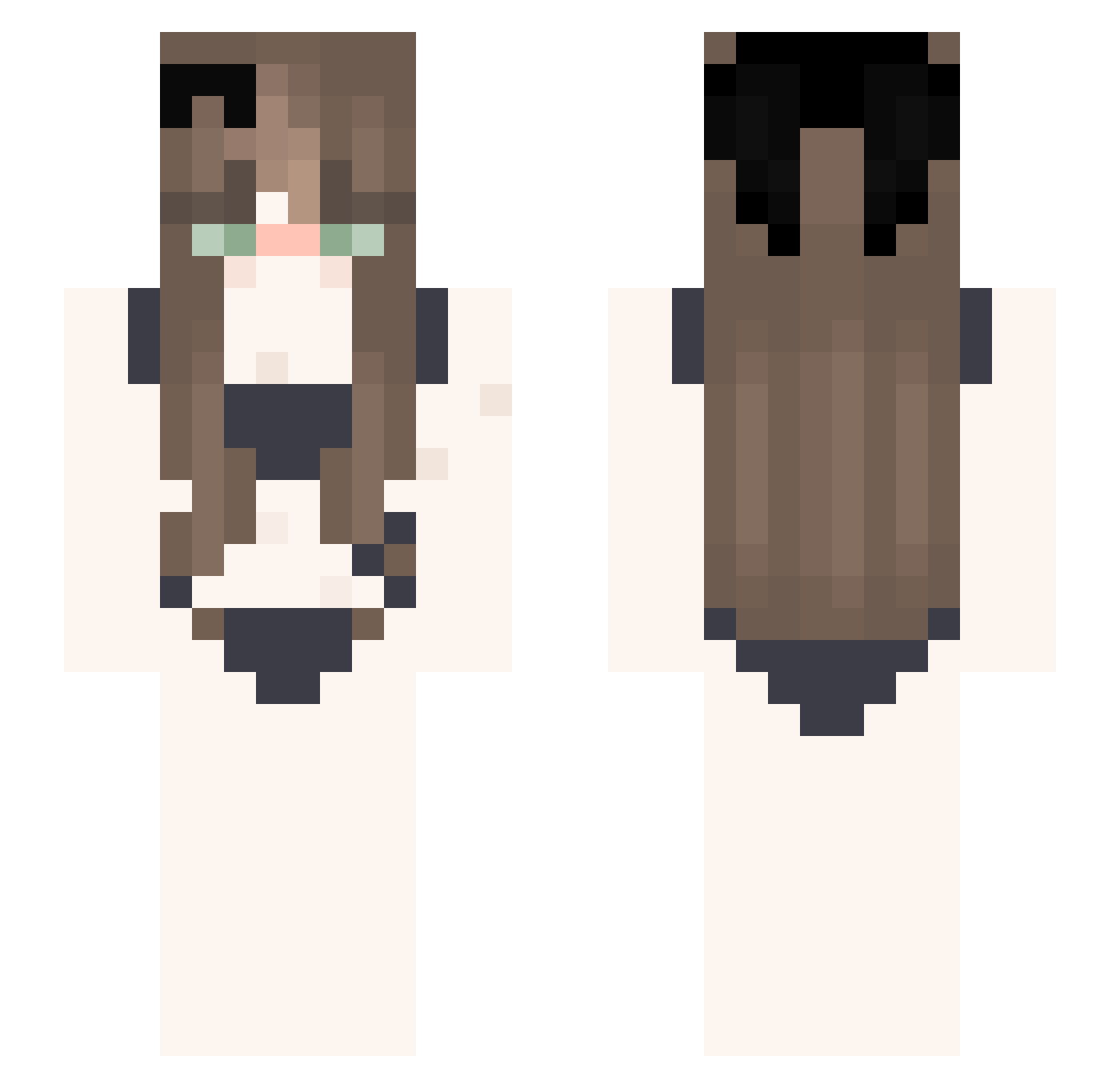 riley1185 Minecraft skin, front and back view