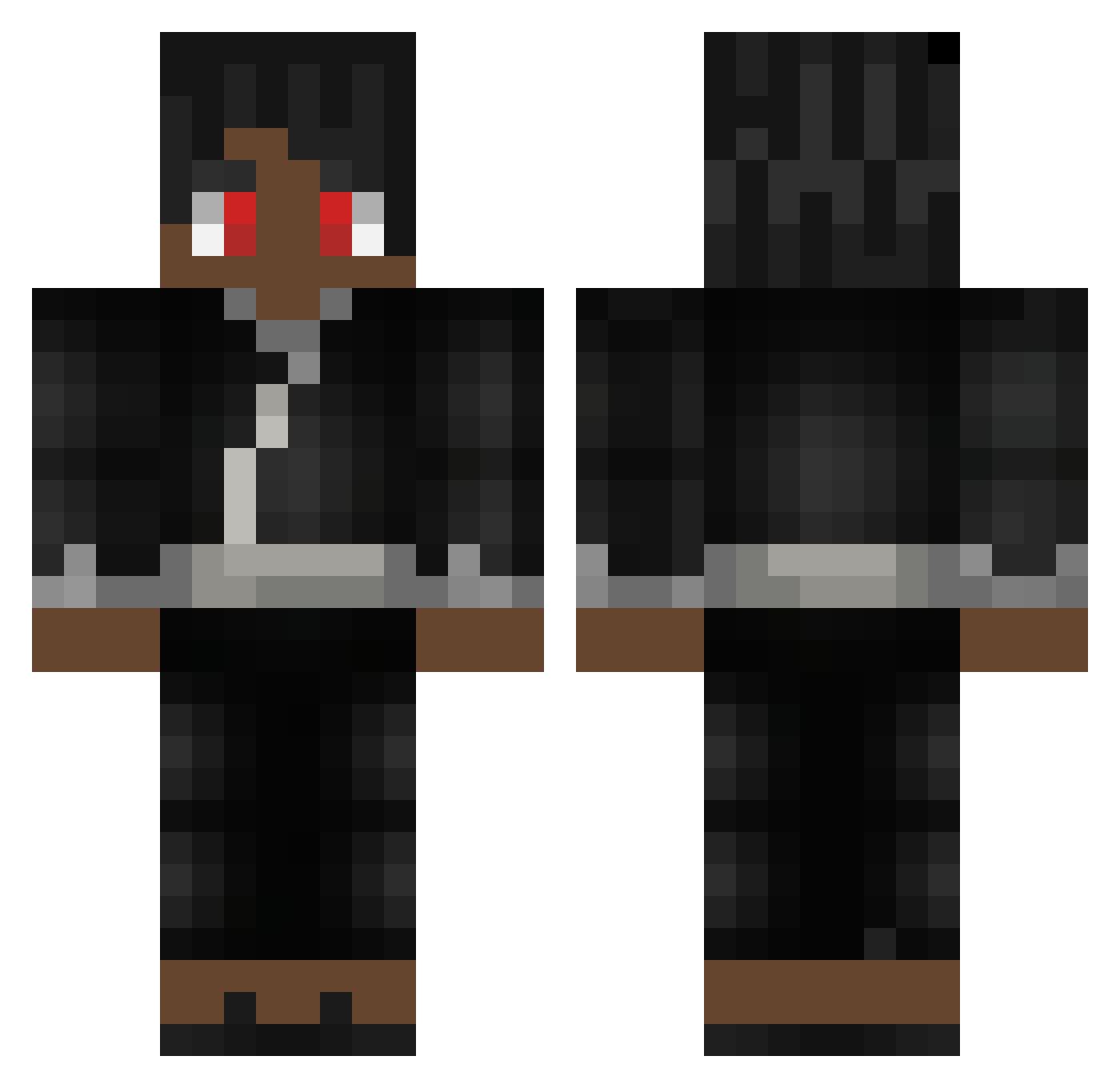 QDHALADIN Minecraft skin, front and back view