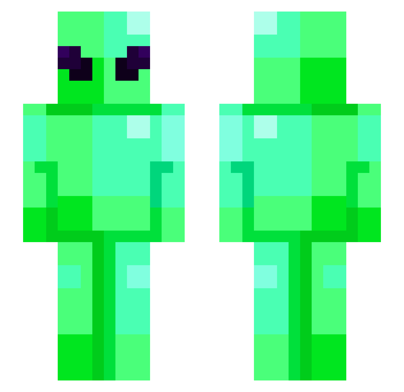 miernikOfficial Minecraft skin, front and back view