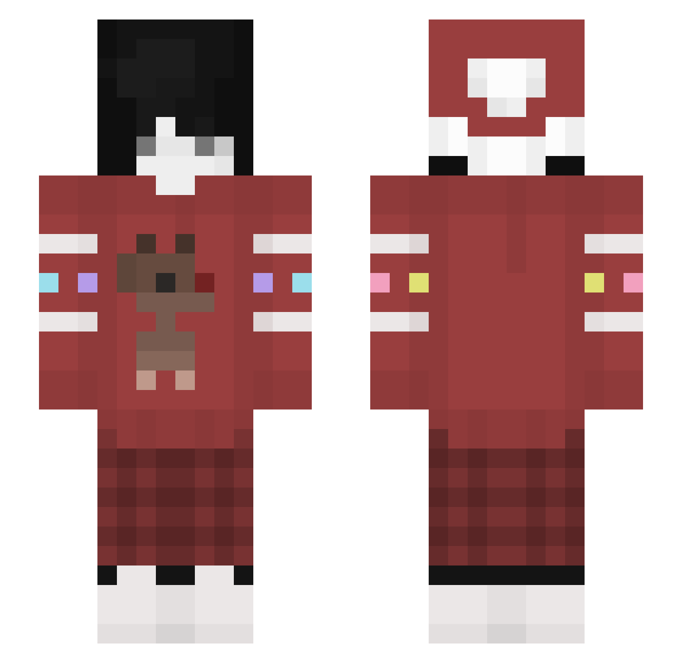 Vipin_Swiftfoot Minecraft skin, front and back view