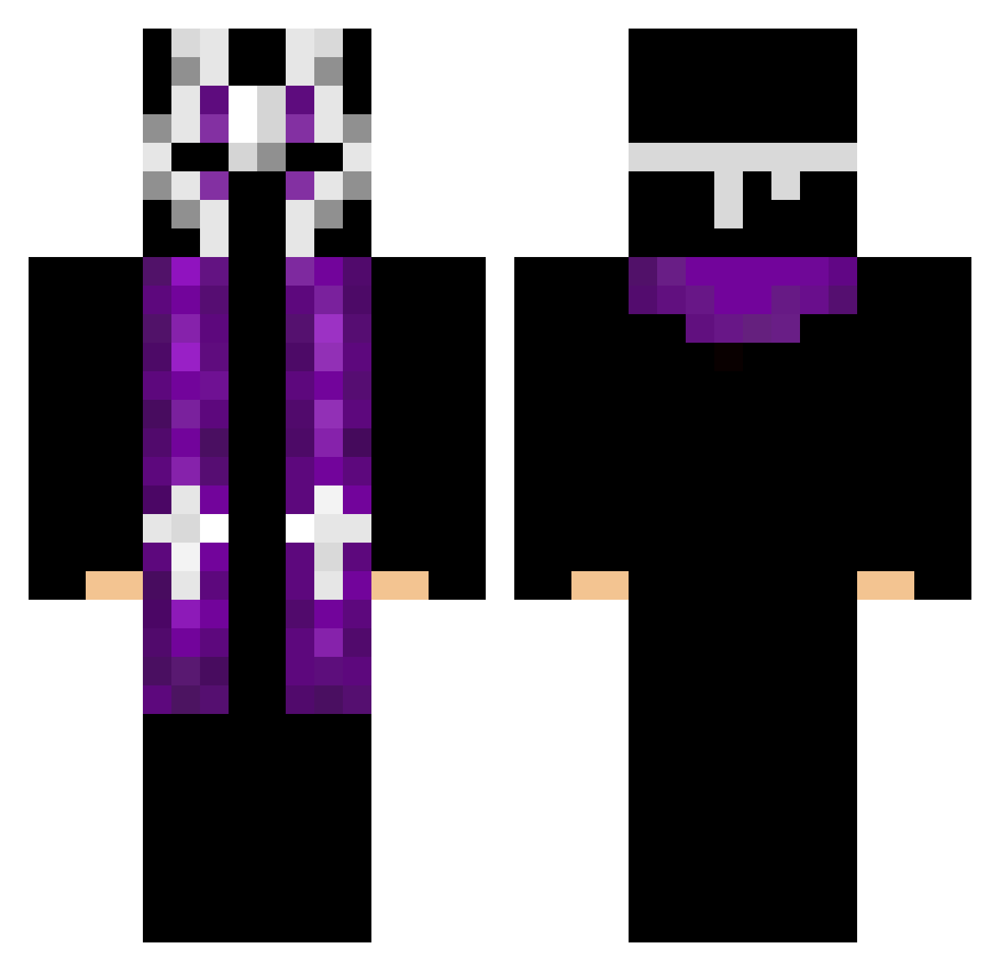 BrajanKiller Minecraft skin, front and back view