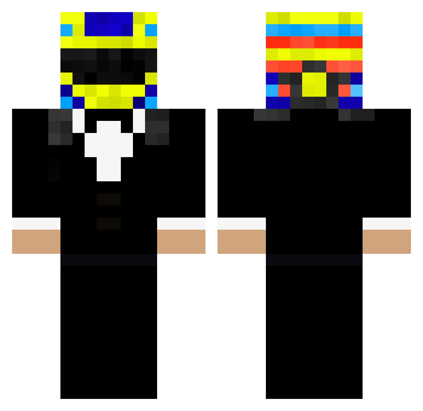 Ja_Tabs Minecraft skin, front and back view