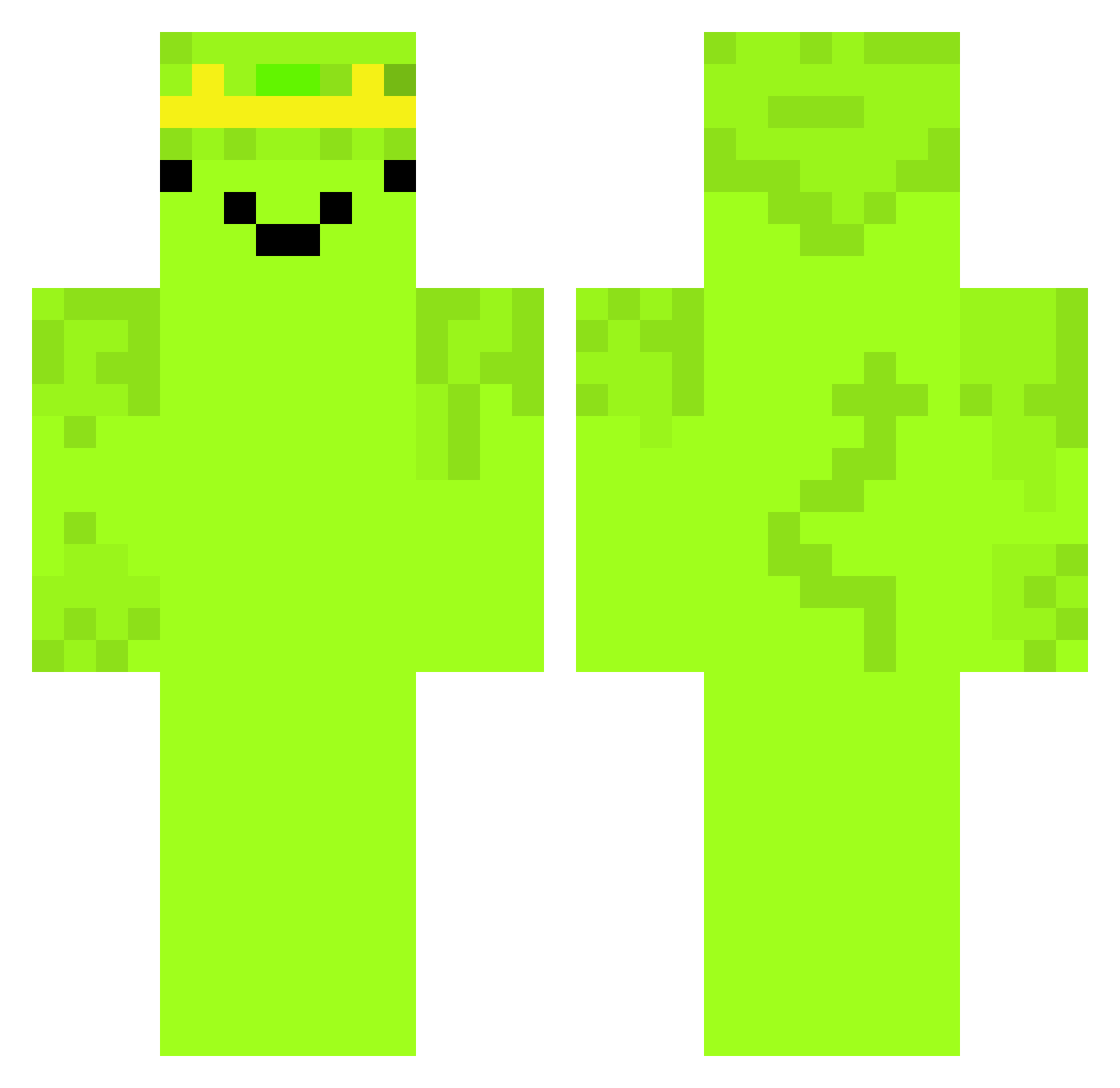 kebabsigma69 Minecraft skin, front and back view