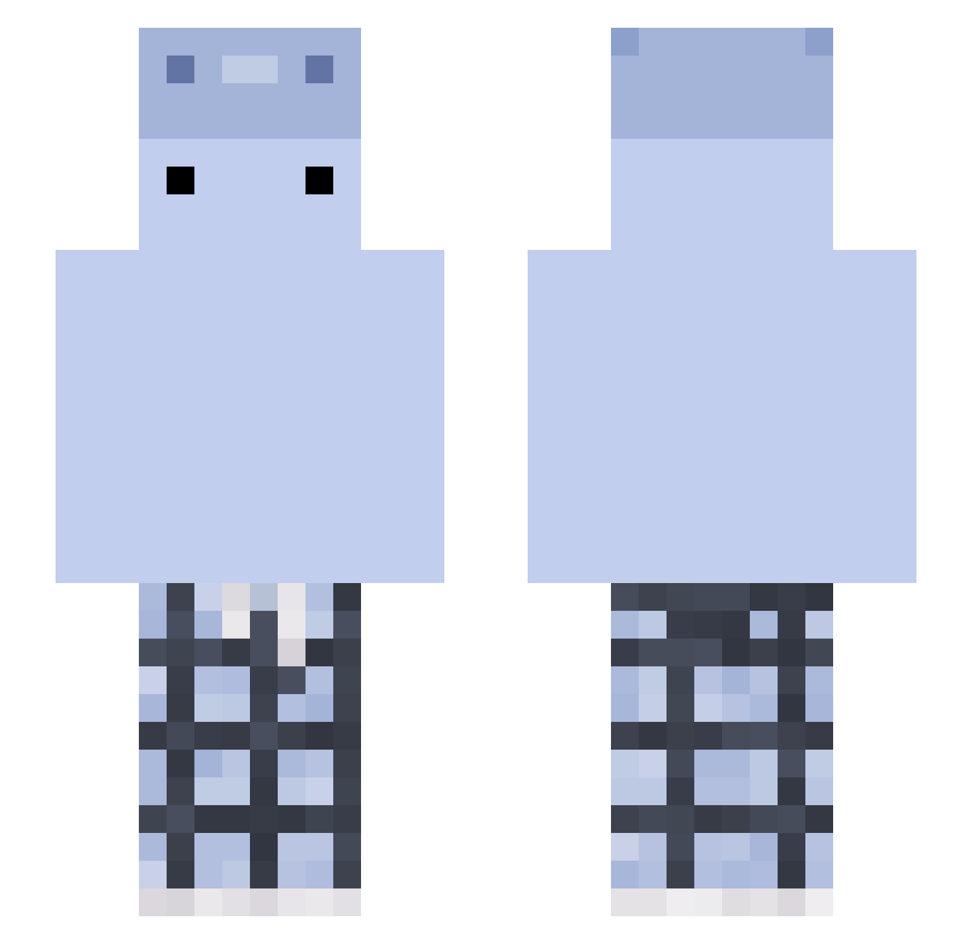 xXLeoXx5 Minecraft skin, front and back view
