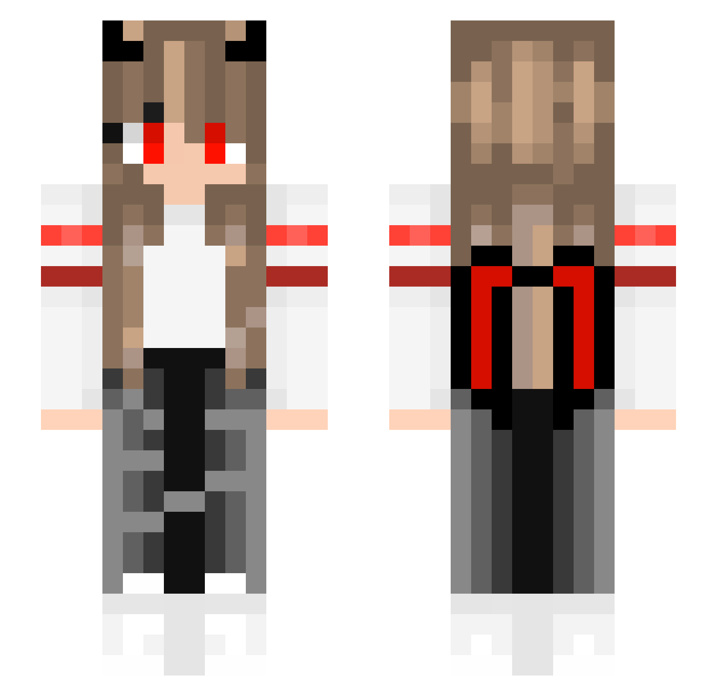 Unspeakable3765 Minecraft skin, front and back view