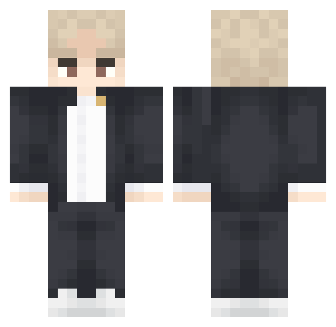 extremesniper Minecraft skin, front and back view