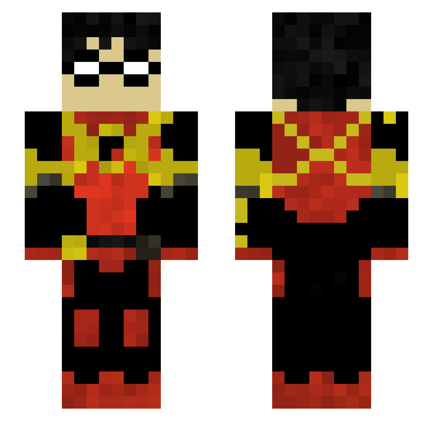KiingRemoTV Minecraft skin, front and back view