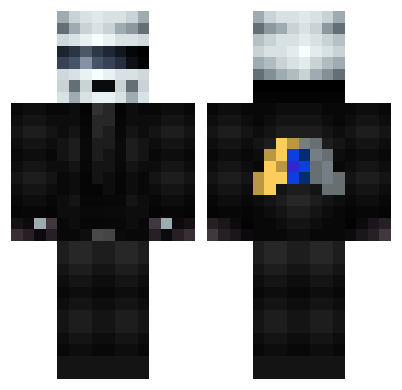 Hae_15 Minecraft skin, front and back view