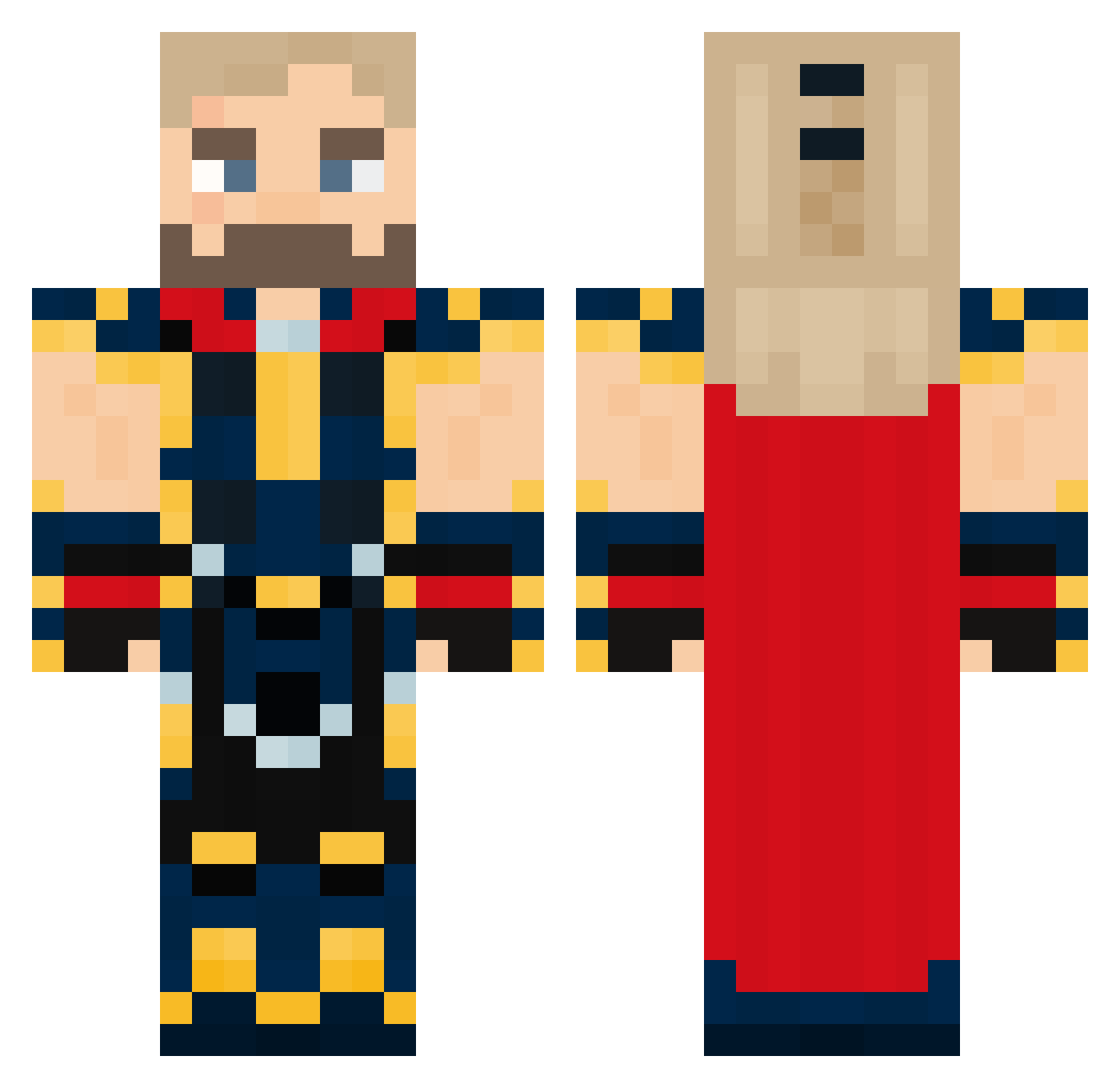 Bas_Plas Minecraft skin, front and back view