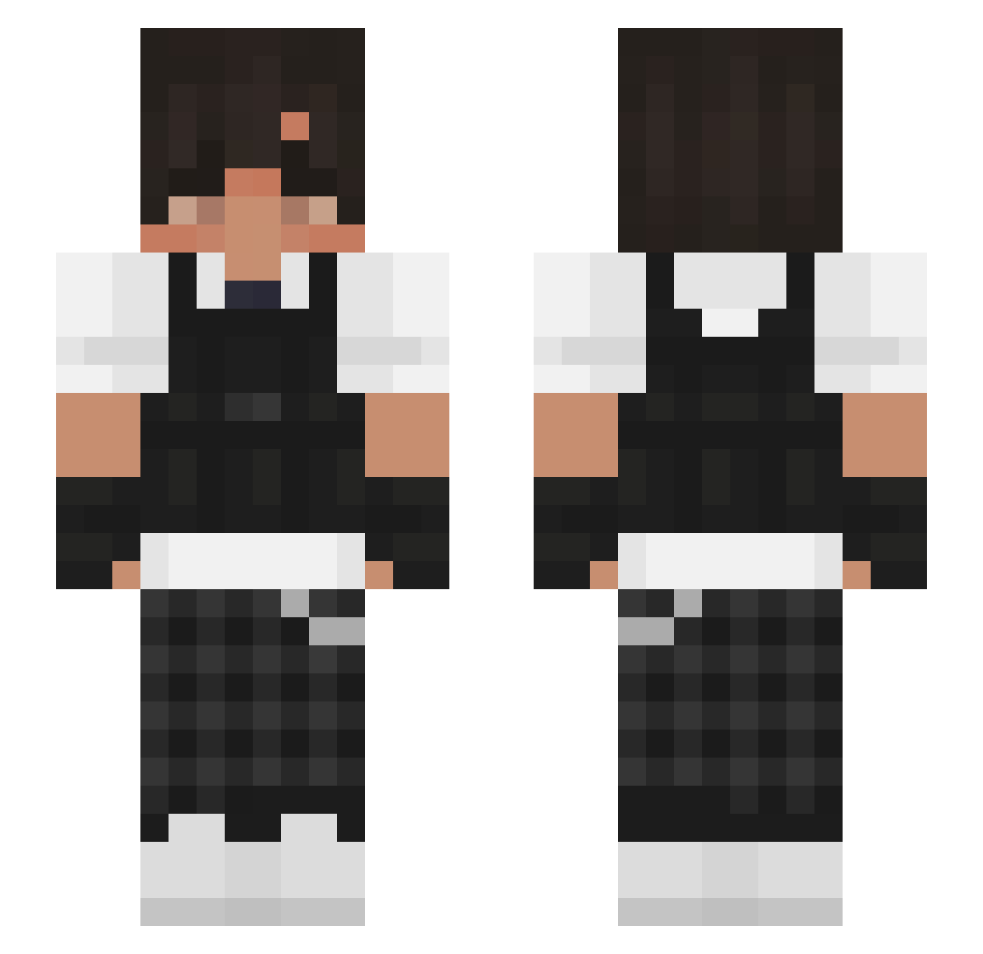 RedBoy_12 Minecraft skin, front and back view