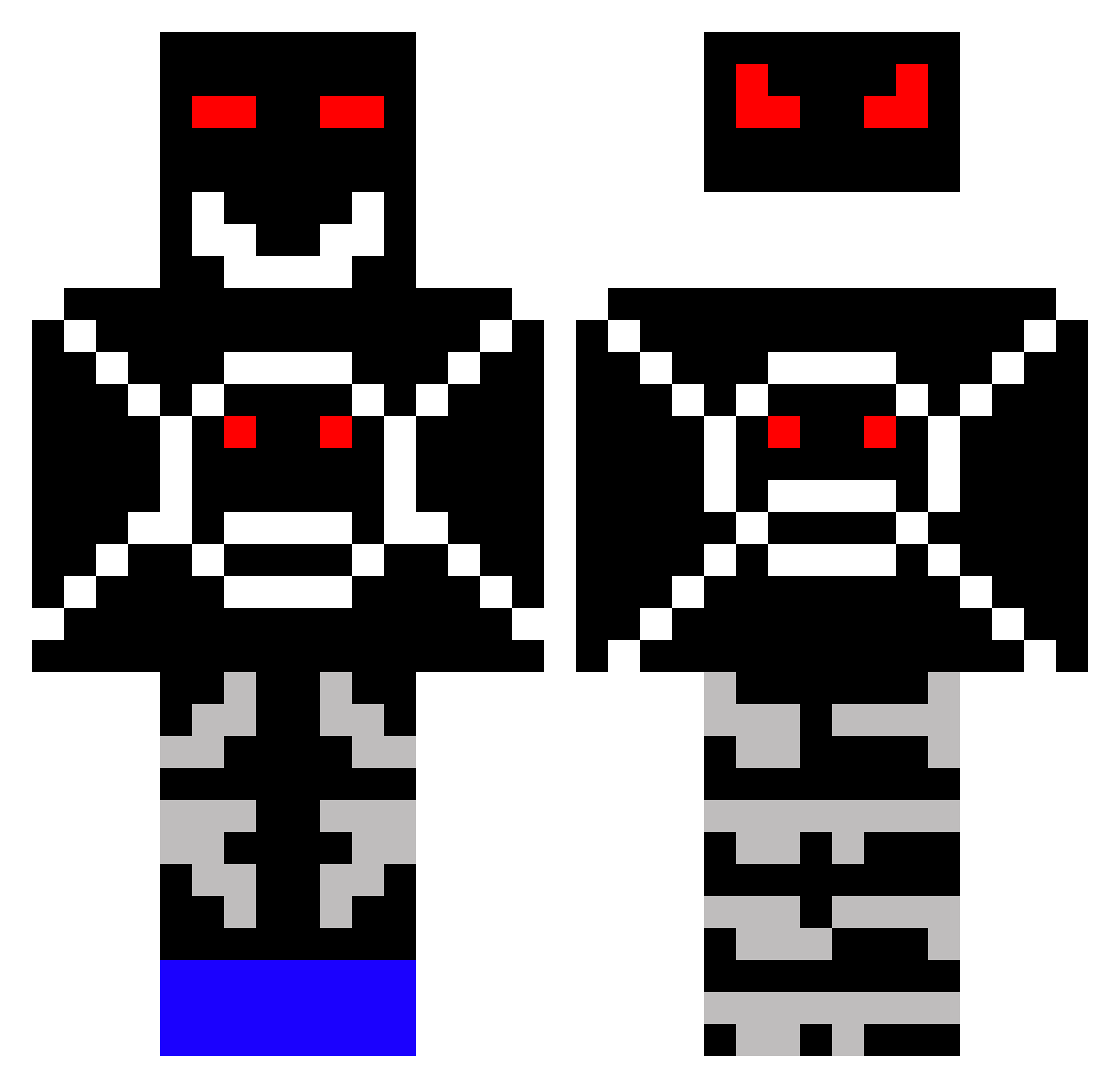 JarikKotLai Minecraft skin, front and back view