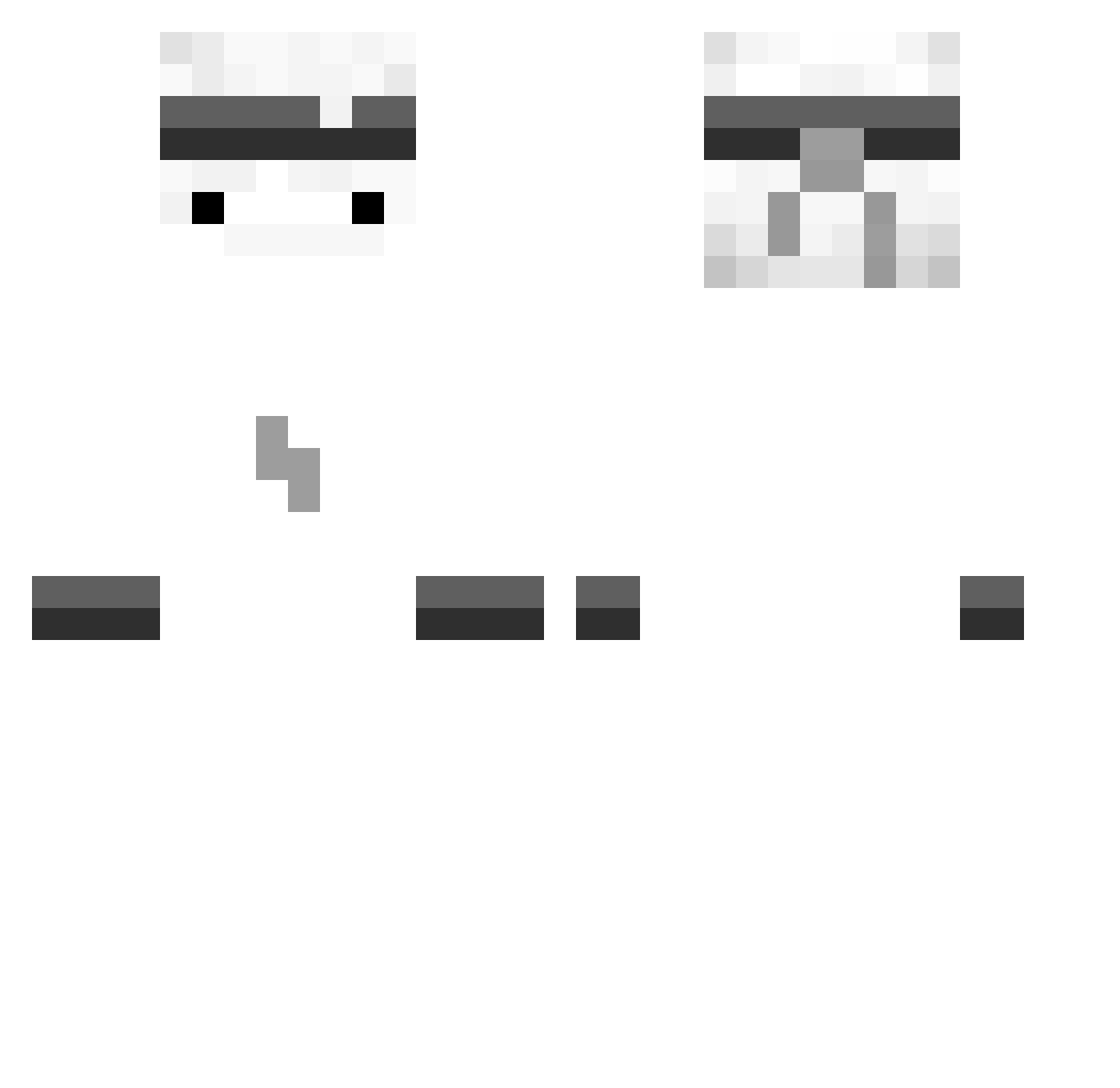wg12 Minecraft skin, front and back view