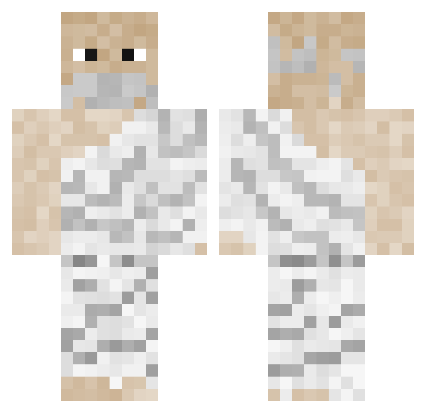 TRICKSH0T Minecraft skin, front and back view